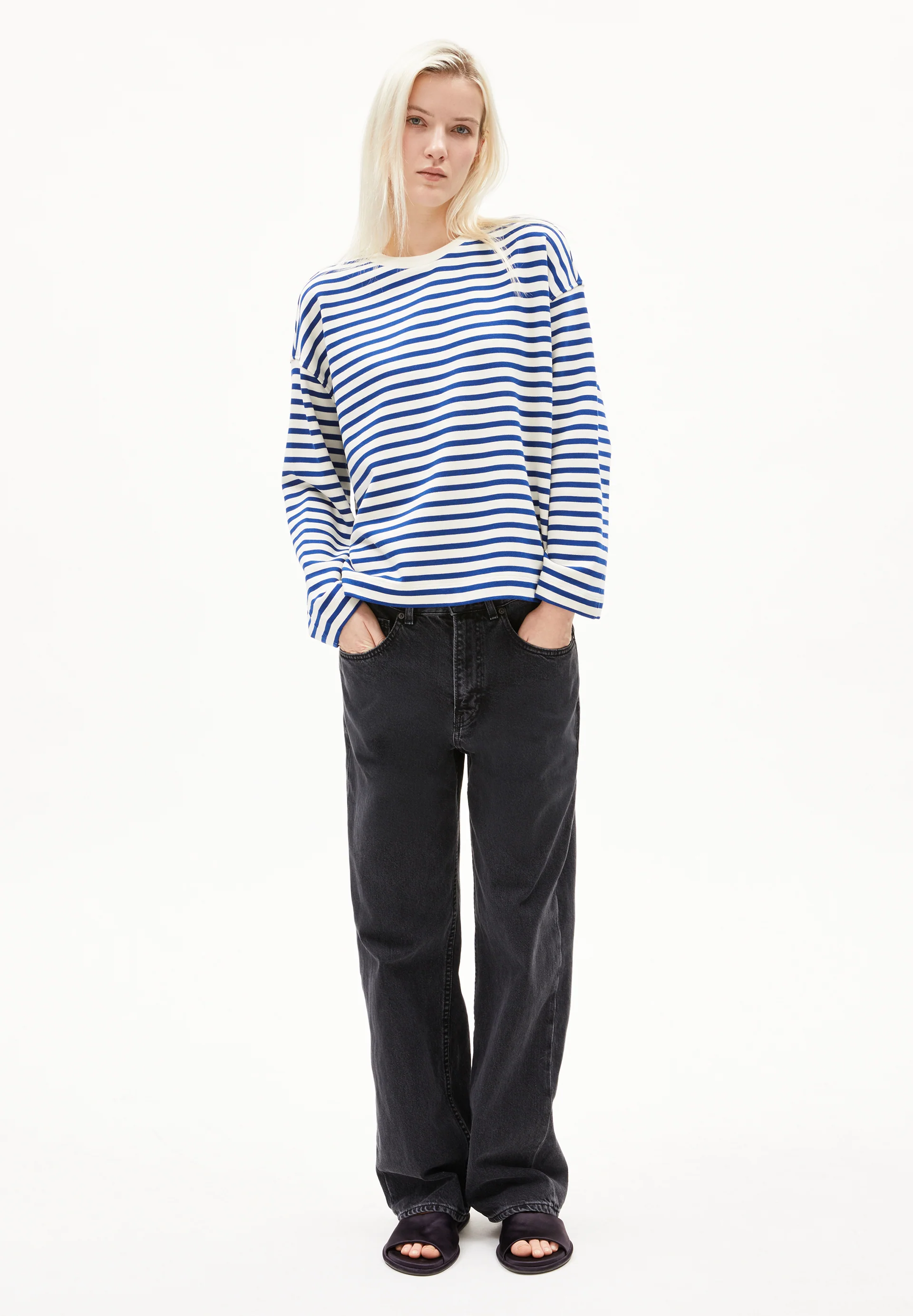 FRANKAA MAARLEN STRIPE Sweatshirt from organic cotton