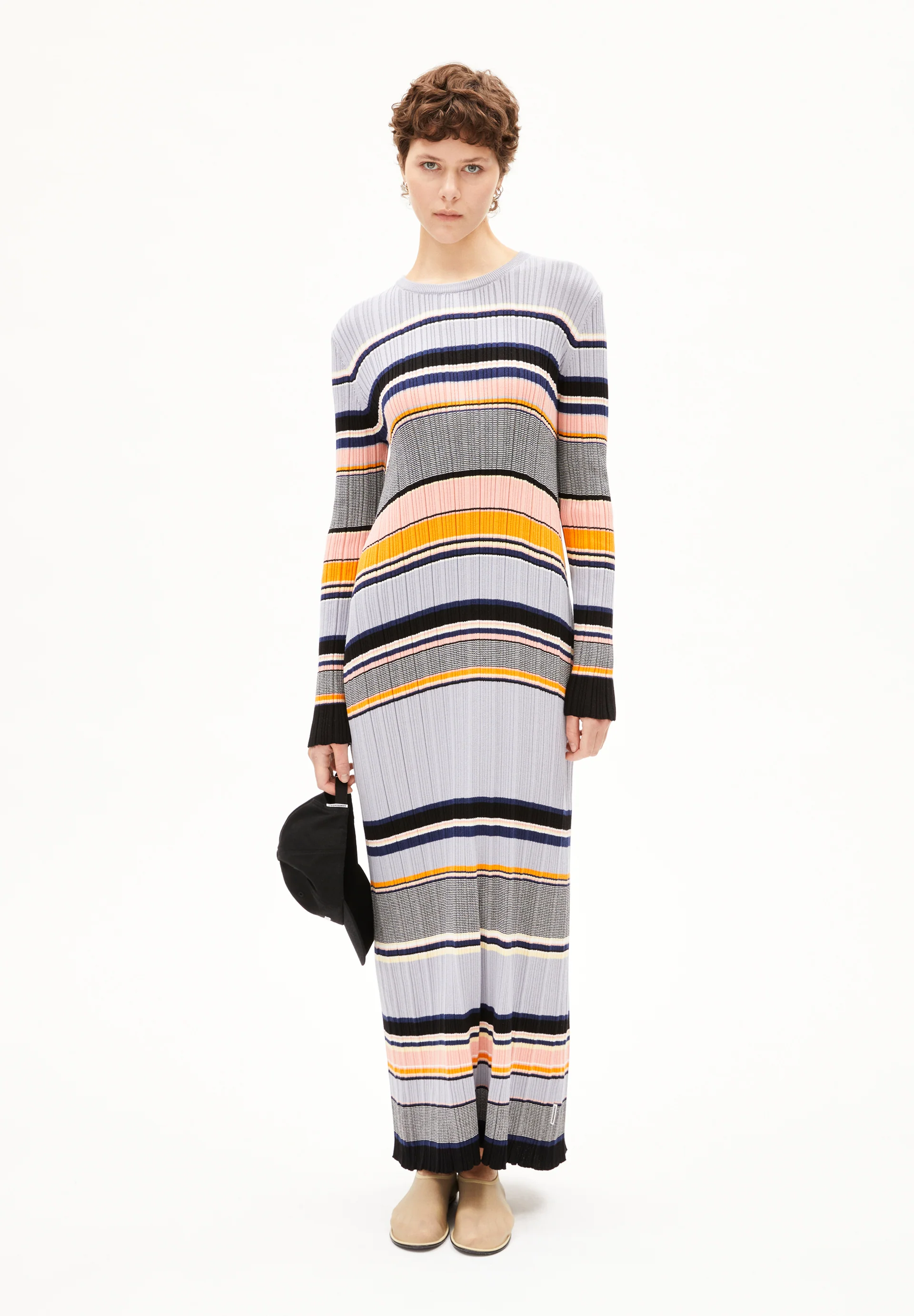 KAAMILA STRIPES Knitdress from organic cotton