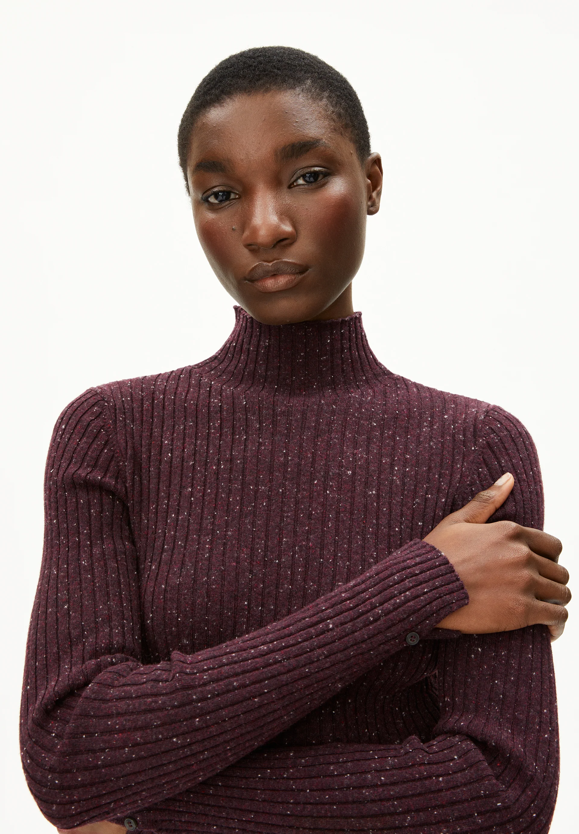 ALAANIA TWEED Sweater made of recycled Organic Wool Mix