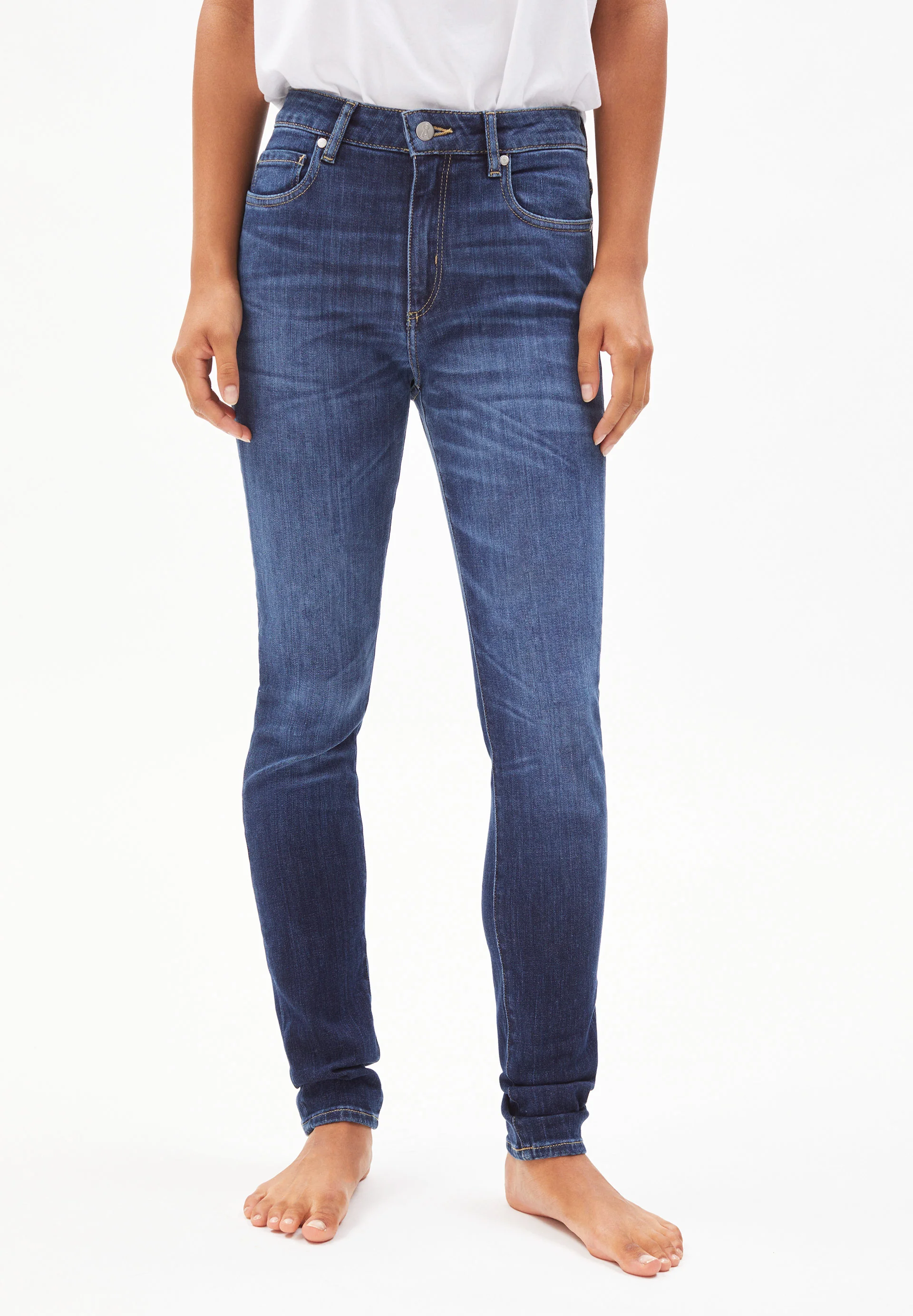 TILLAA Jeans Skinny Leg Mid Waist Organic Cotton Mix X-Stretch