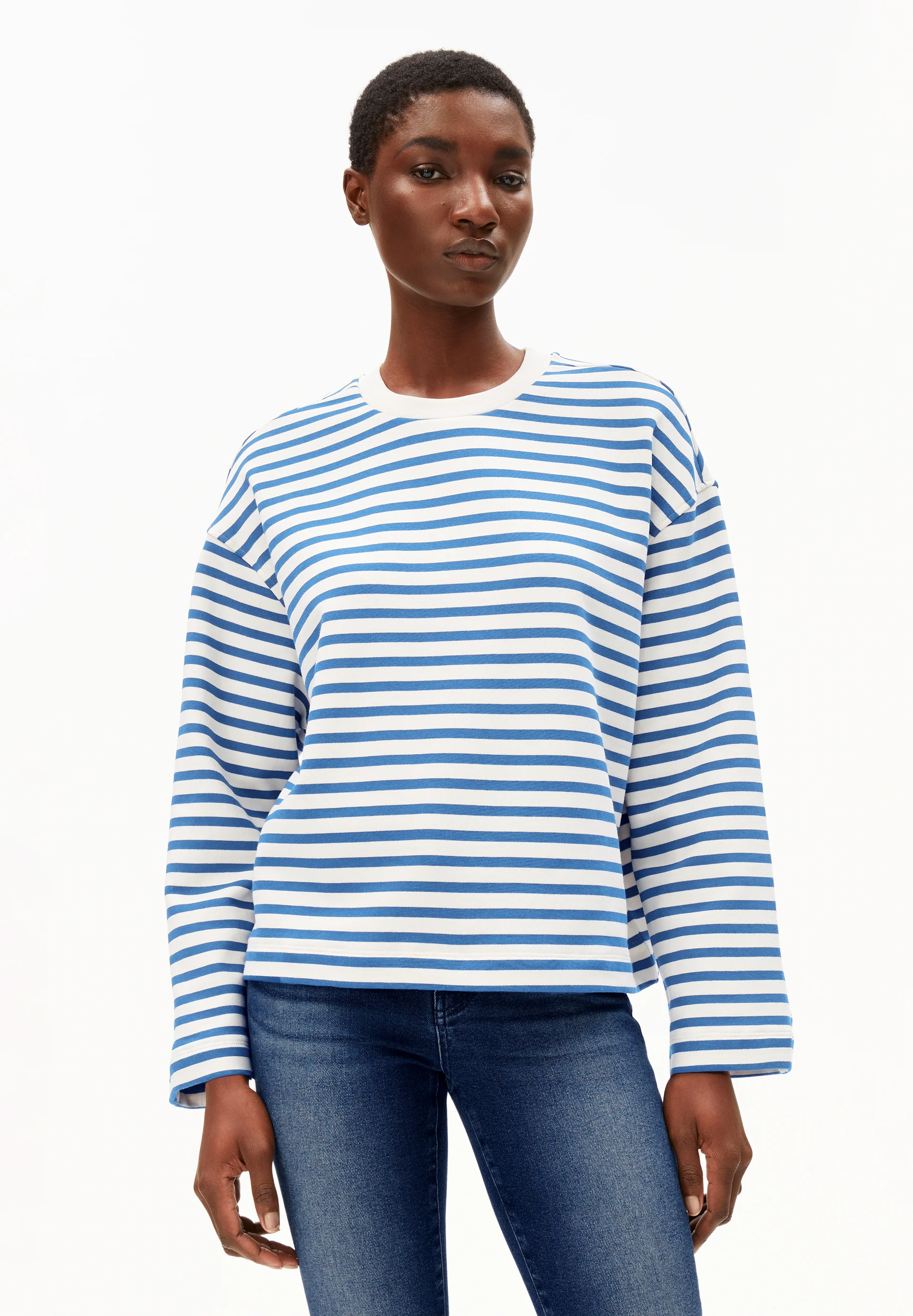 FRANKAA MAARLEN STRIPE Sweatshirt from organic cotton