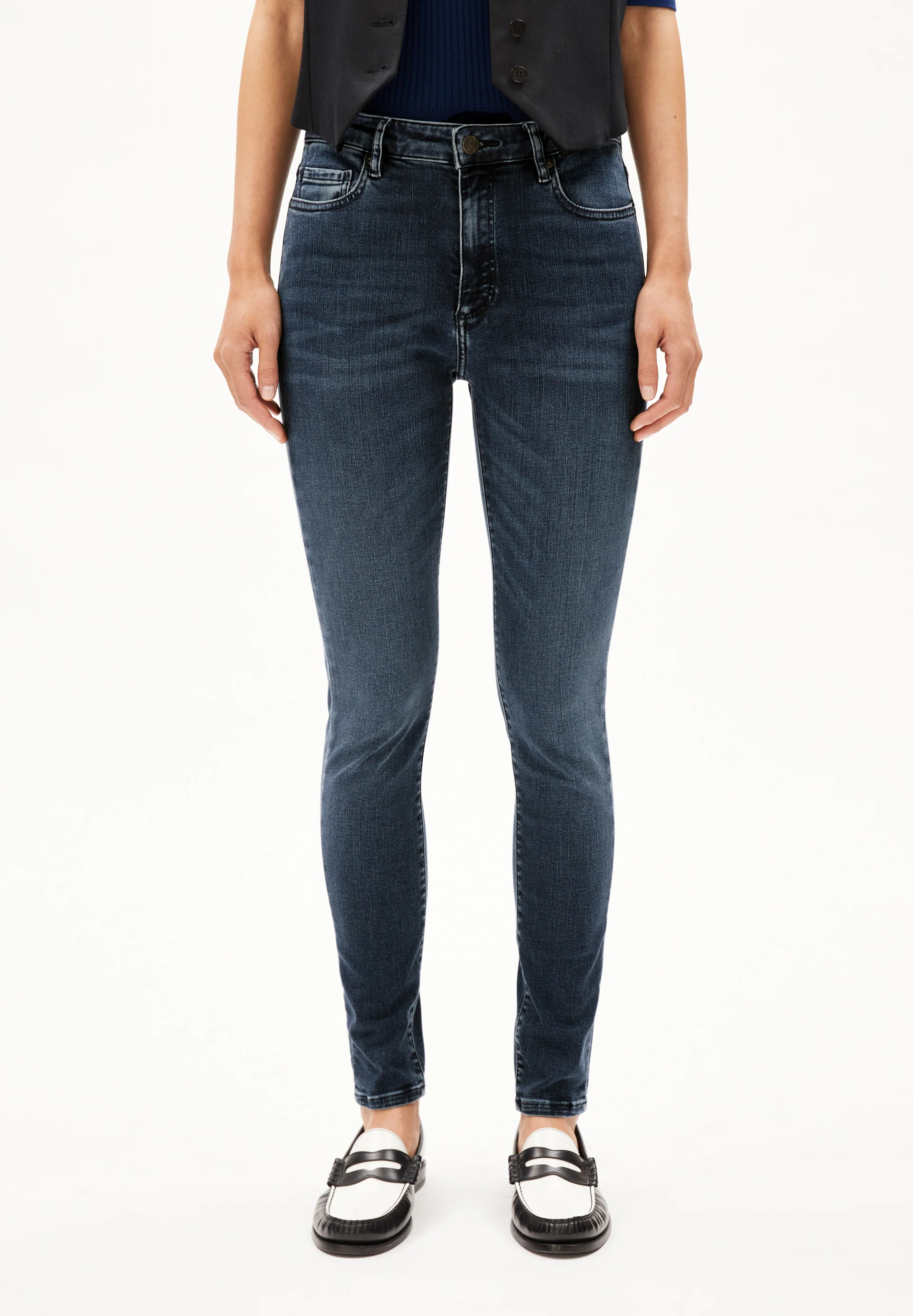 TILLAA Skinny Jeans Mid Waist Organic Cotton Mix X-Stretch