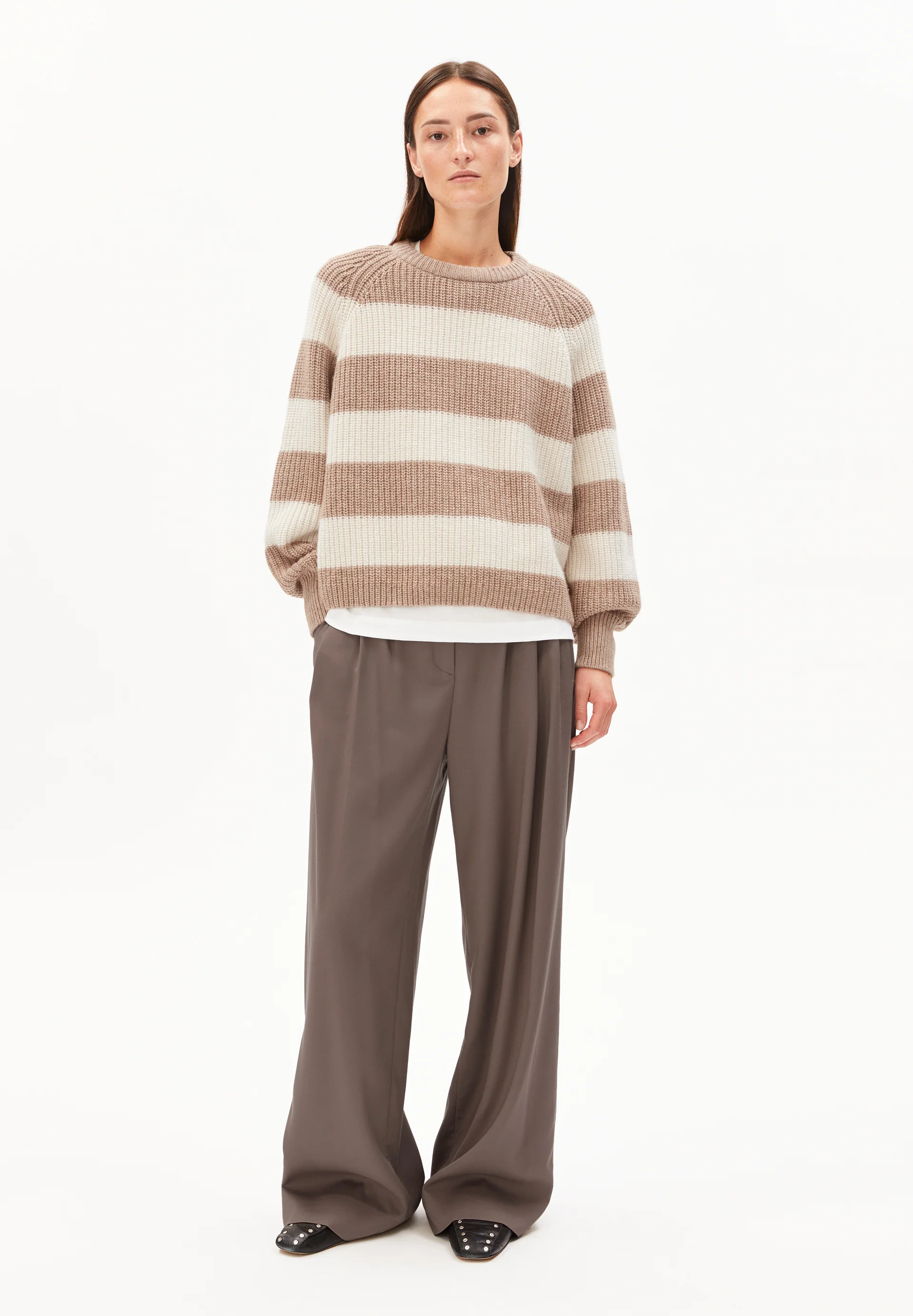KAAGI STRIPES Pullover from organic wool mix