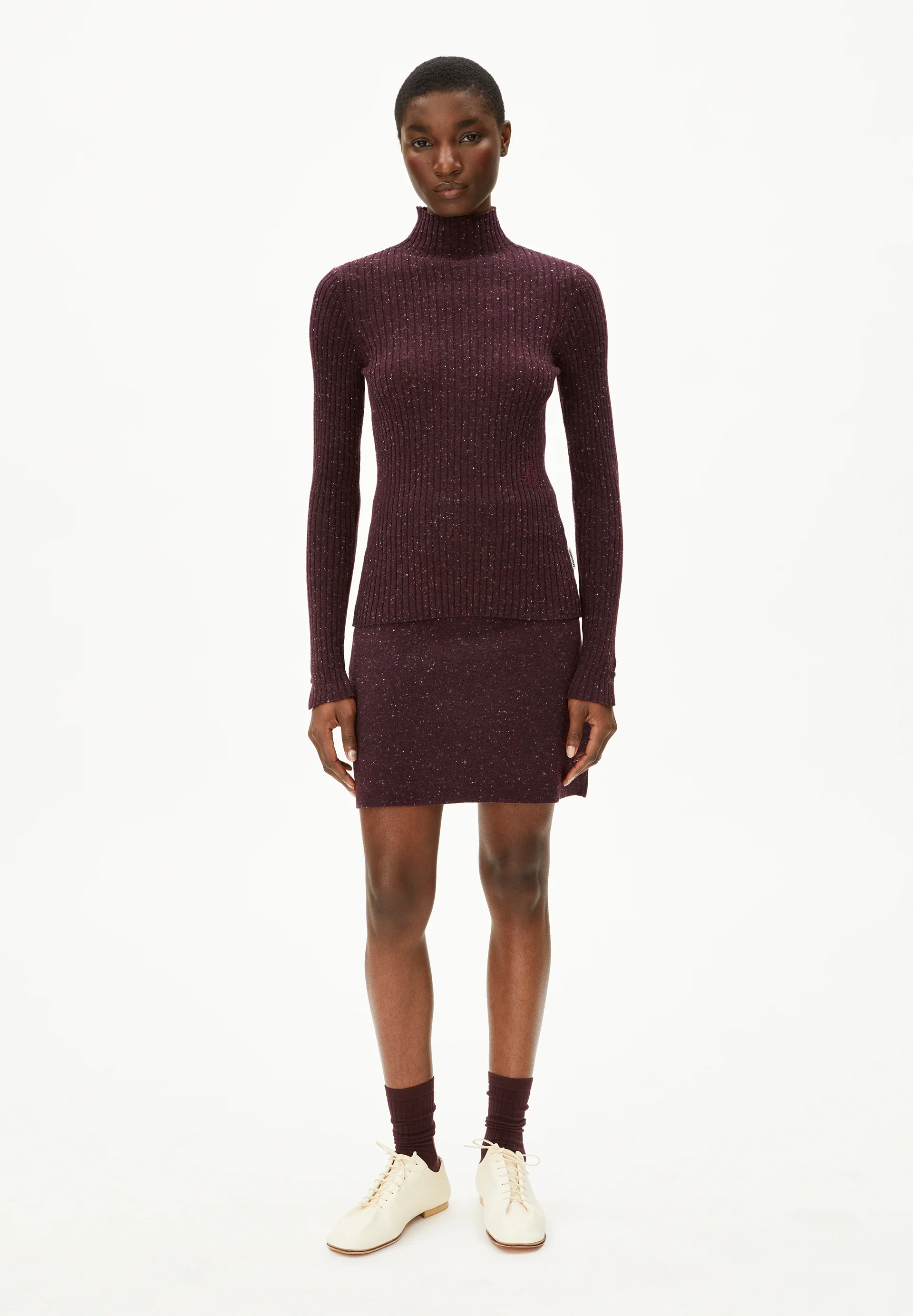 ALAANIA TWEED Sweater made of recycled Organic Wool Mix