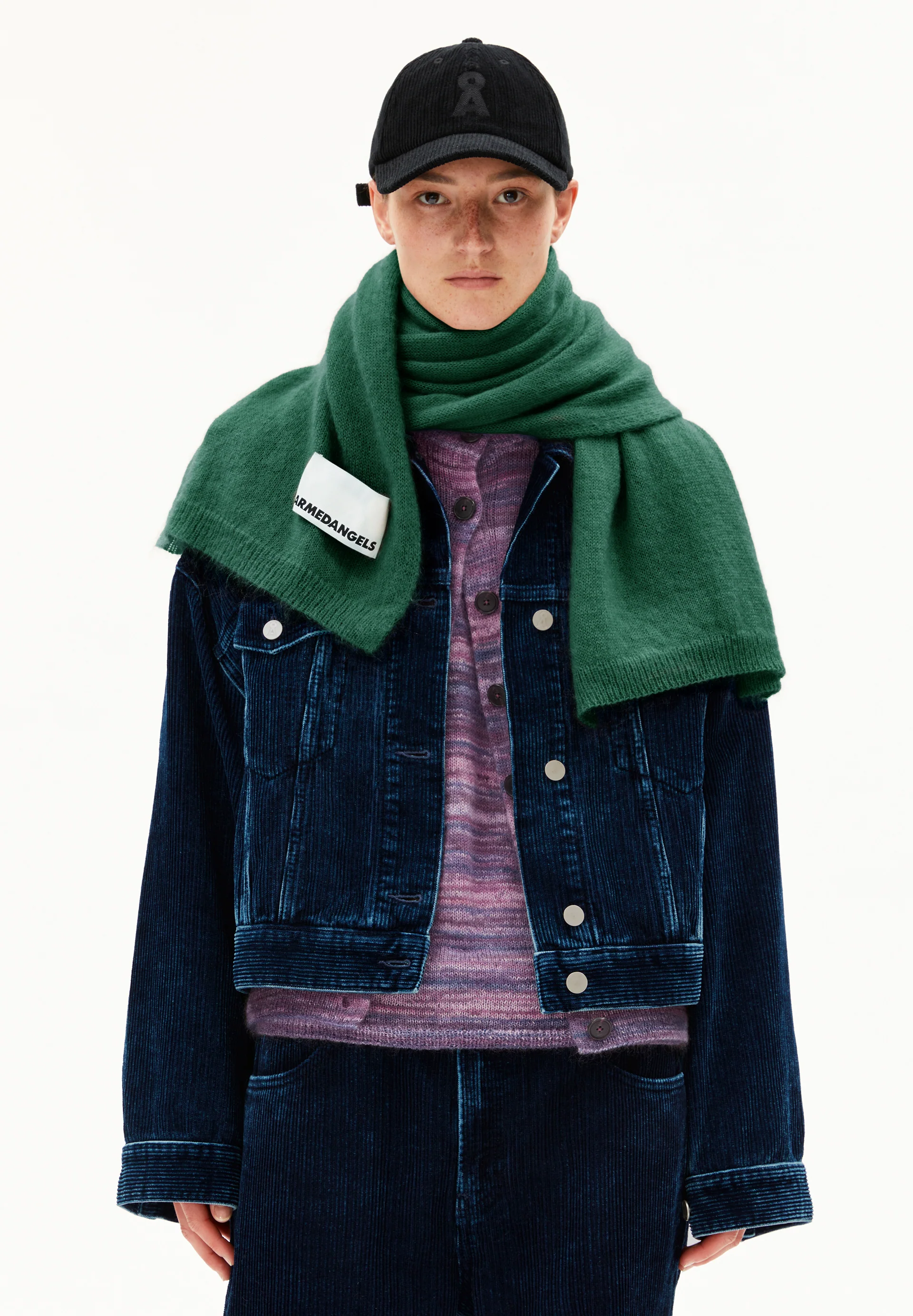 YUKINAA SOLID Scarf made of Mohair Wool Mix