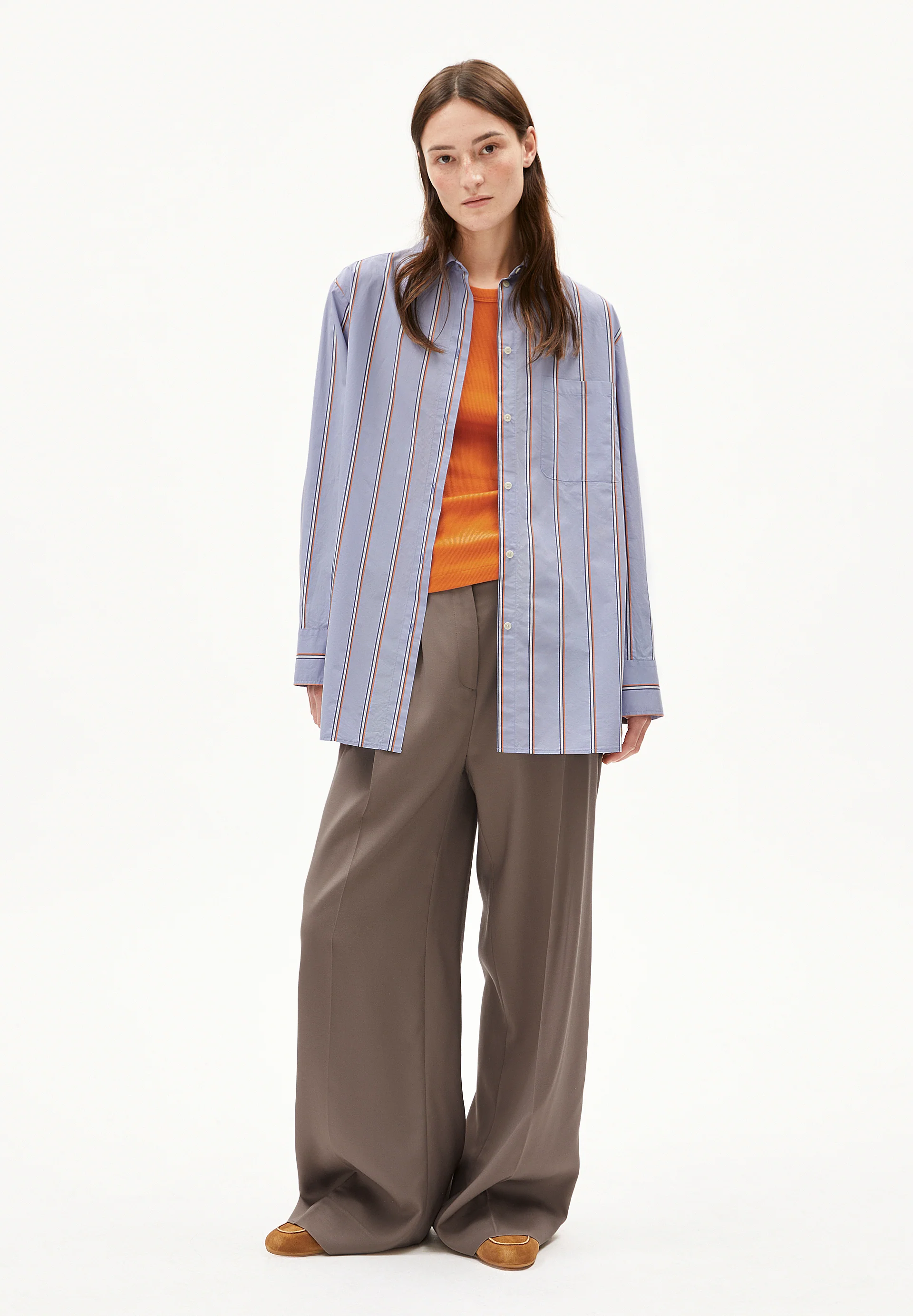 HALIAA STRIPED Blouse from organic cotton