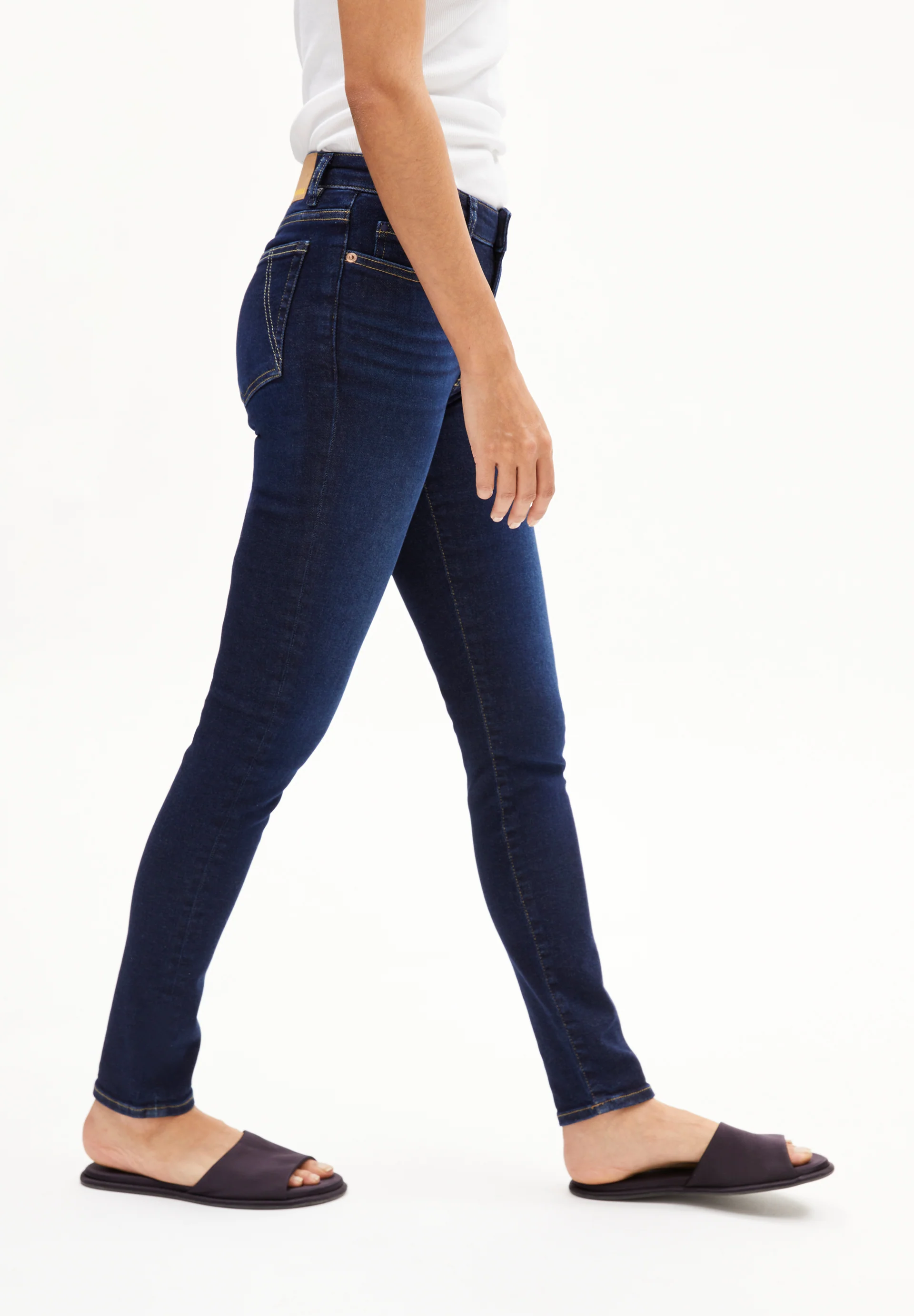 TILLAA Skinny Jeans Mid Waist Organic Cotton Mix X-Stretch