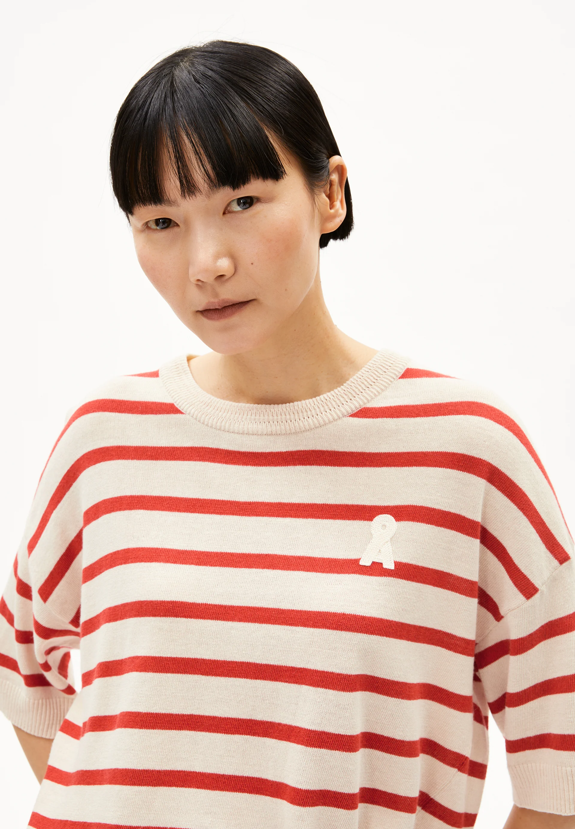 LIZAA LINO STRIPES Knit Shirt made of Linen-Mix