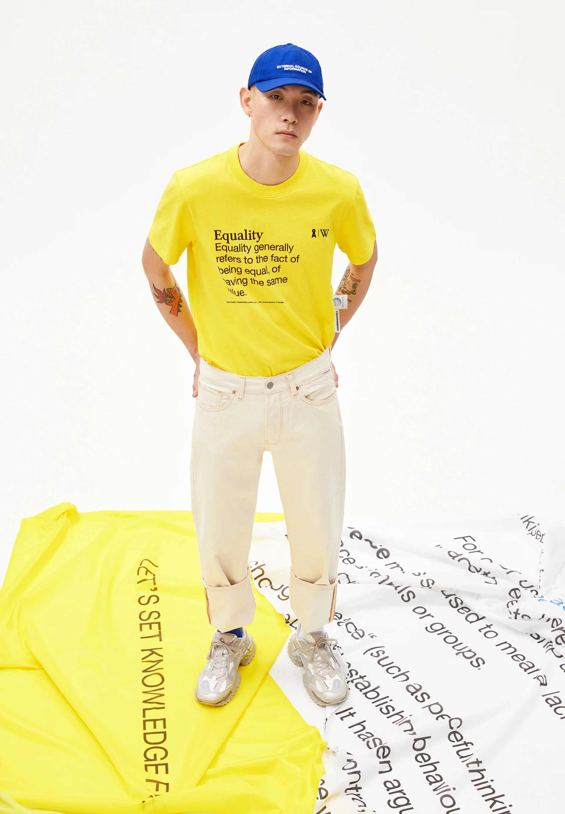 MAARKOS WIKIPEDIA Heavyweight T-Shirt made of recycled Cotton
