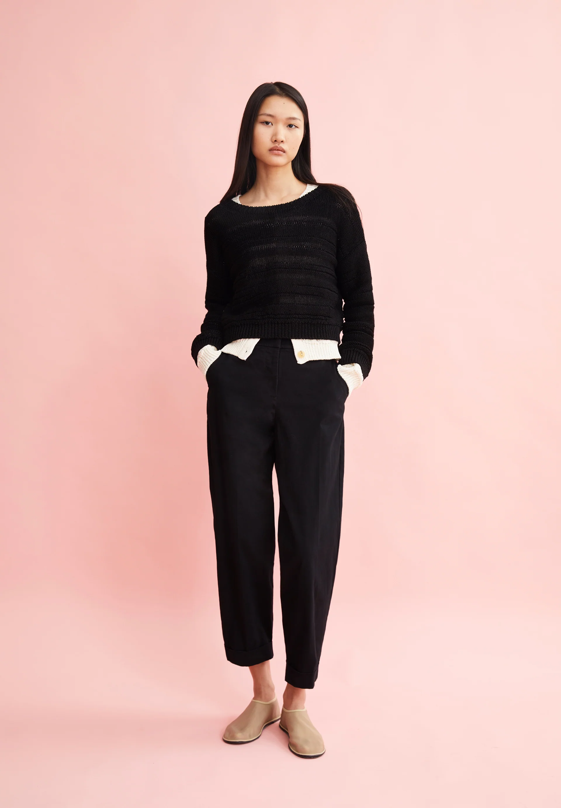 KAADWI Woven Pants made of Organic Cotton Mix