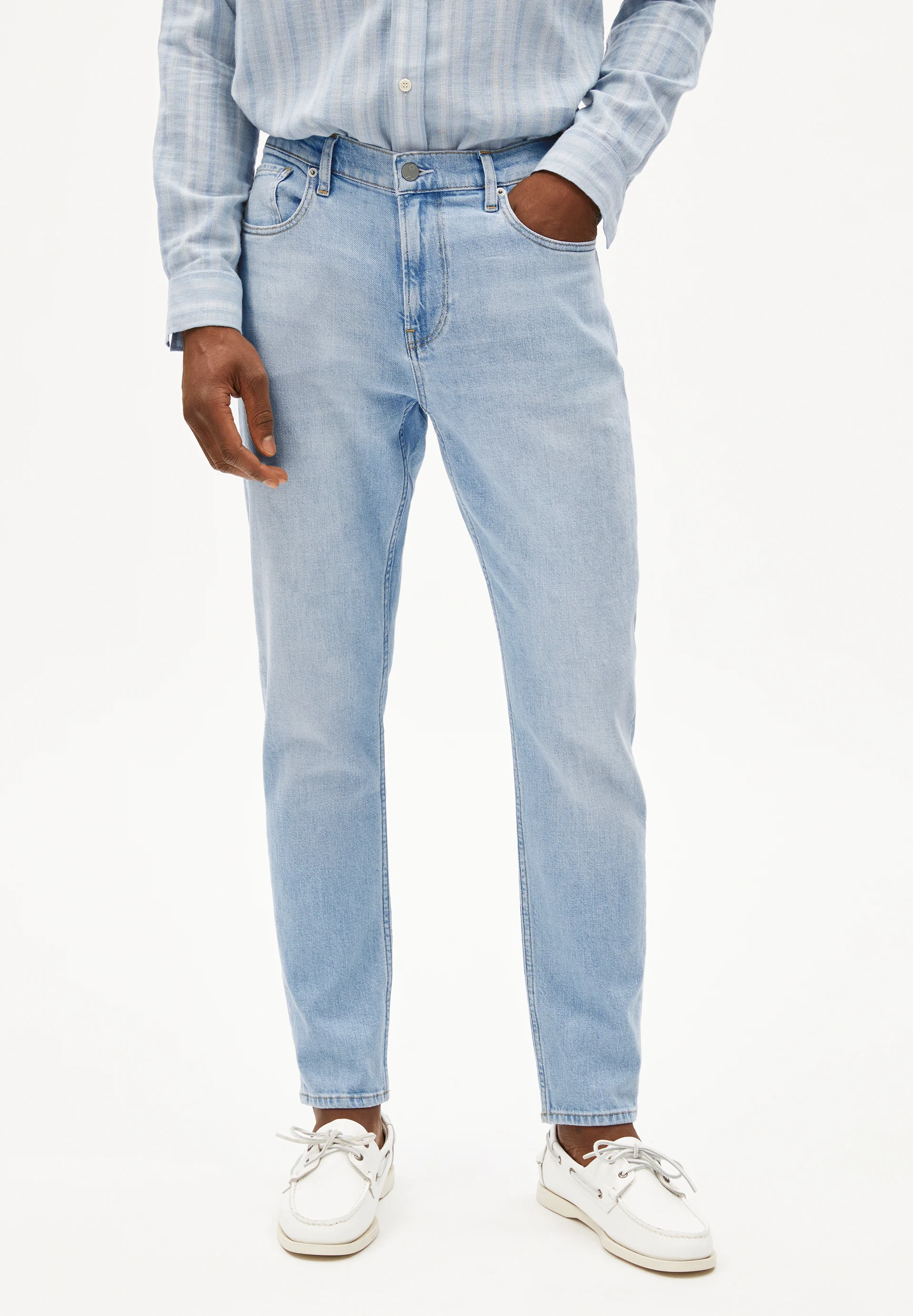 AARJO TARPA Tapered Jeans organic cotton hemp mix Comfort-Stretch