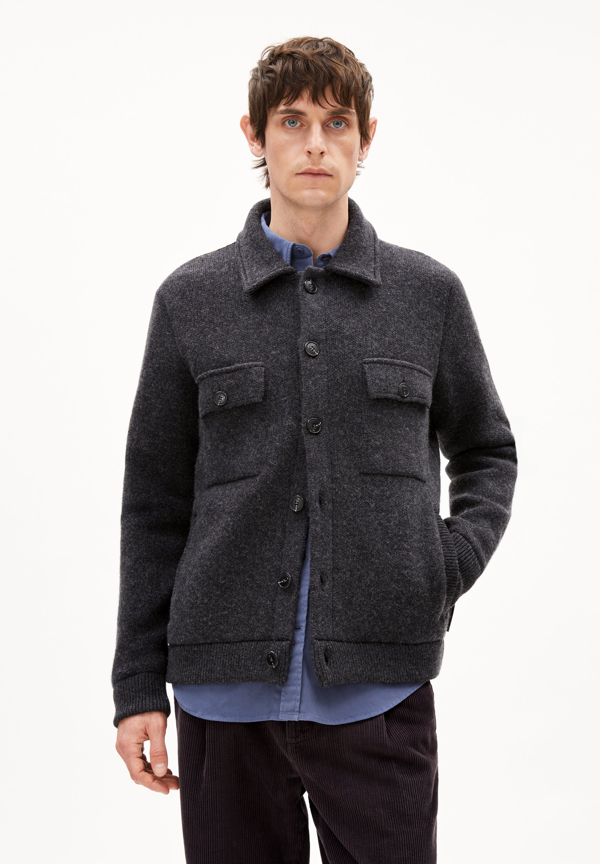 MAARK Cardigan made from an organic wool blend