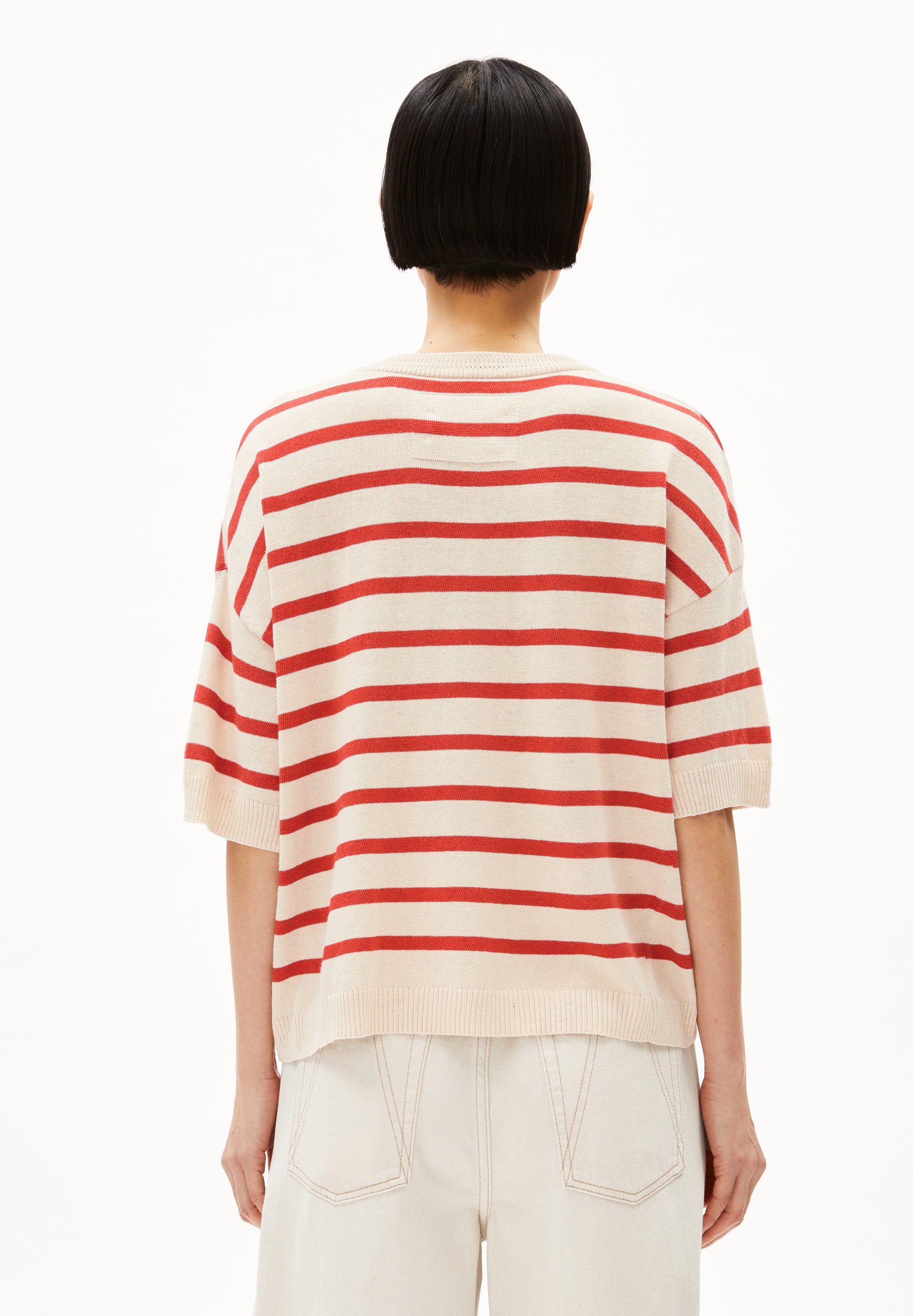 LIZAA LINO STRIPES Knit Shirt made of Linen-Mix