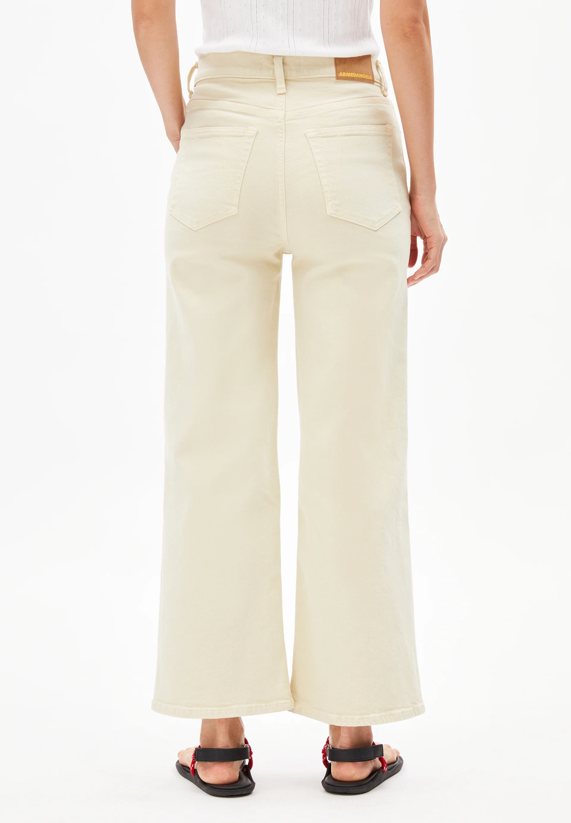 MURLIAA CROPPED WIDE JEAN Wide Jeans recycled cotton mix comfort-Stretch