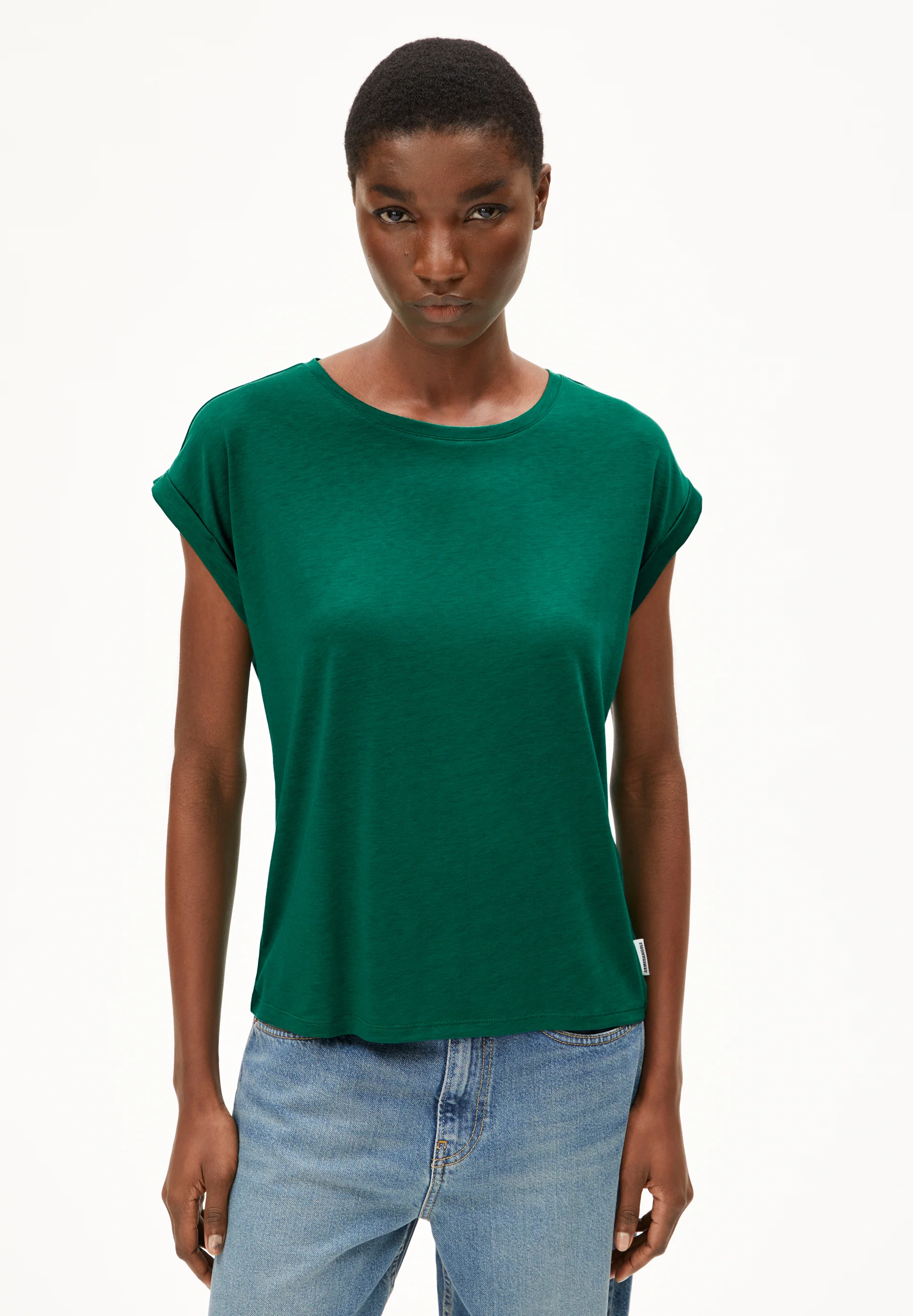 JILAANA T-shirt made of TENCEL™ Lyocell Mix.