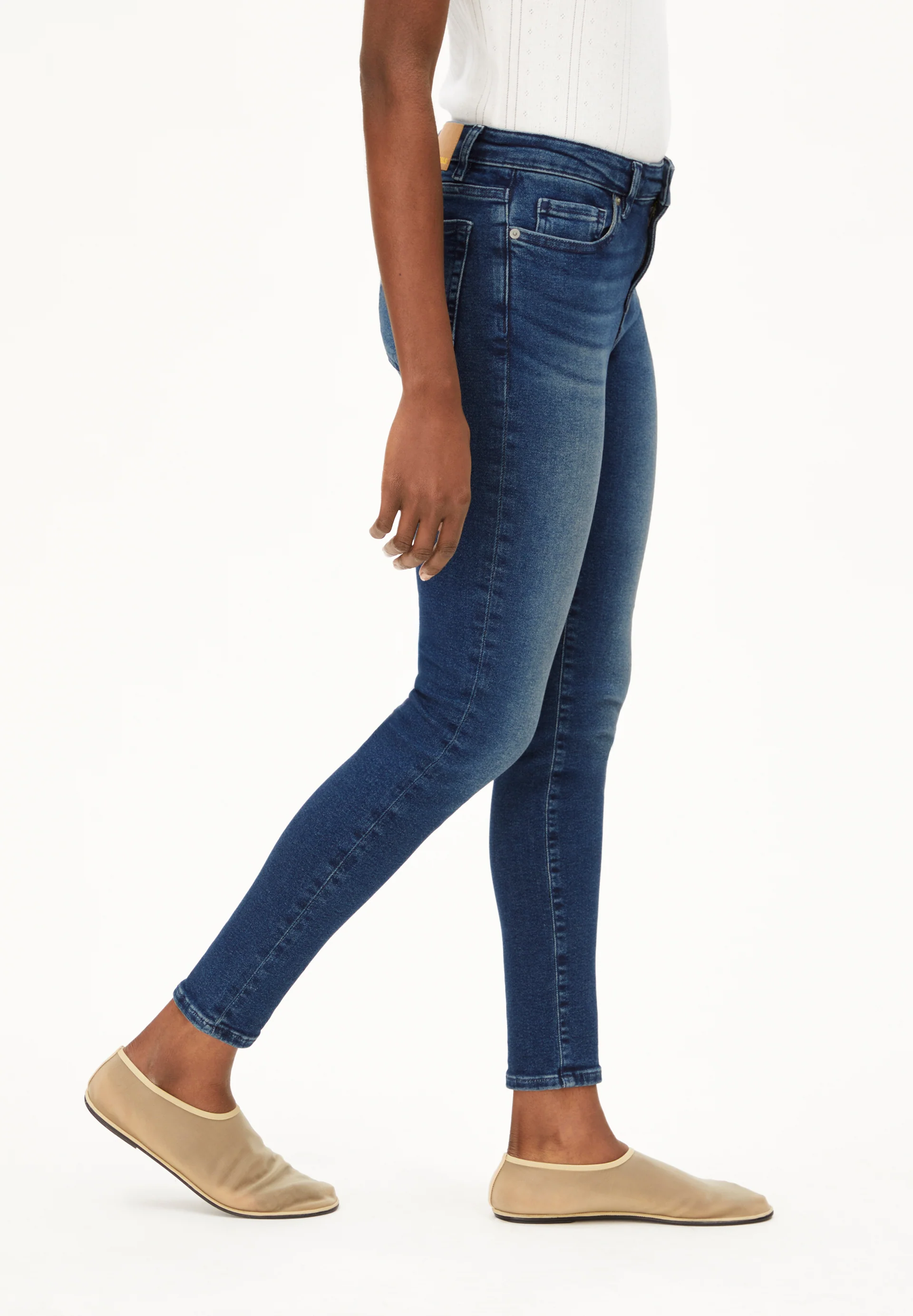 TILLAA Skinny Jeans Mid Waist Organic Cotton Mix X-Stretch