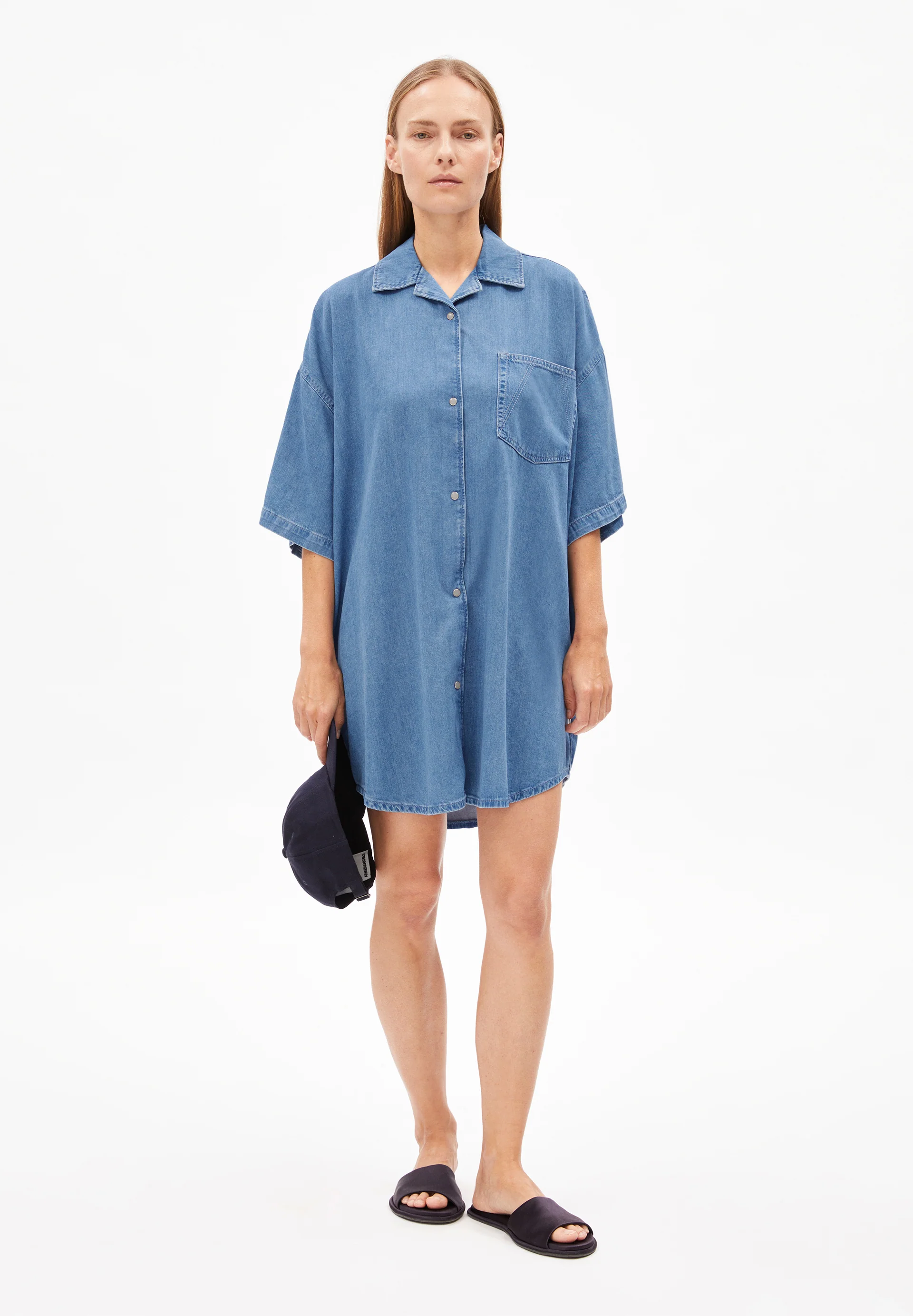 TAMIKAA Denim Dress made of Organic Cotton Mix