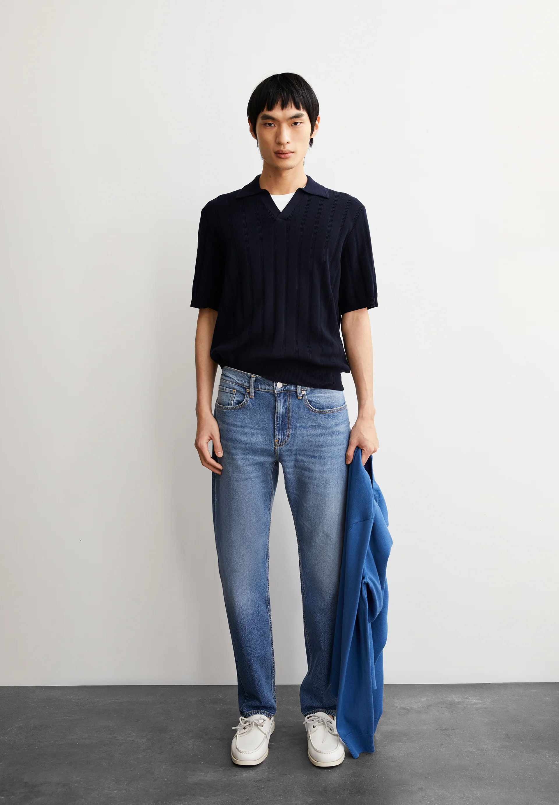 AARVEN Knit Shirt made of Organic Cotton