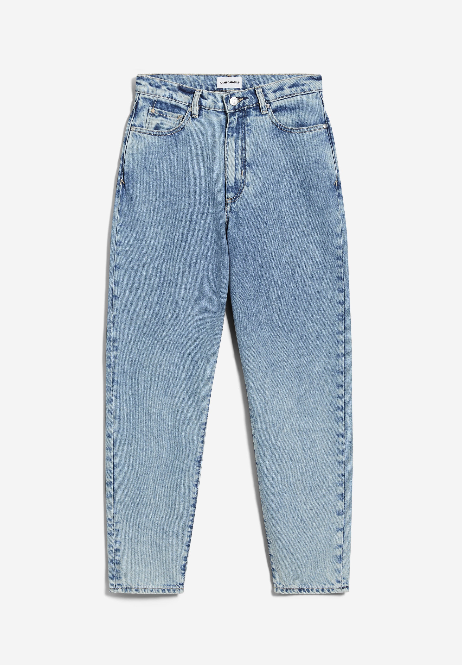 MAIRAA Jeans Mom Fit High Waist Ankle recycled Cotton Non-Stretch
