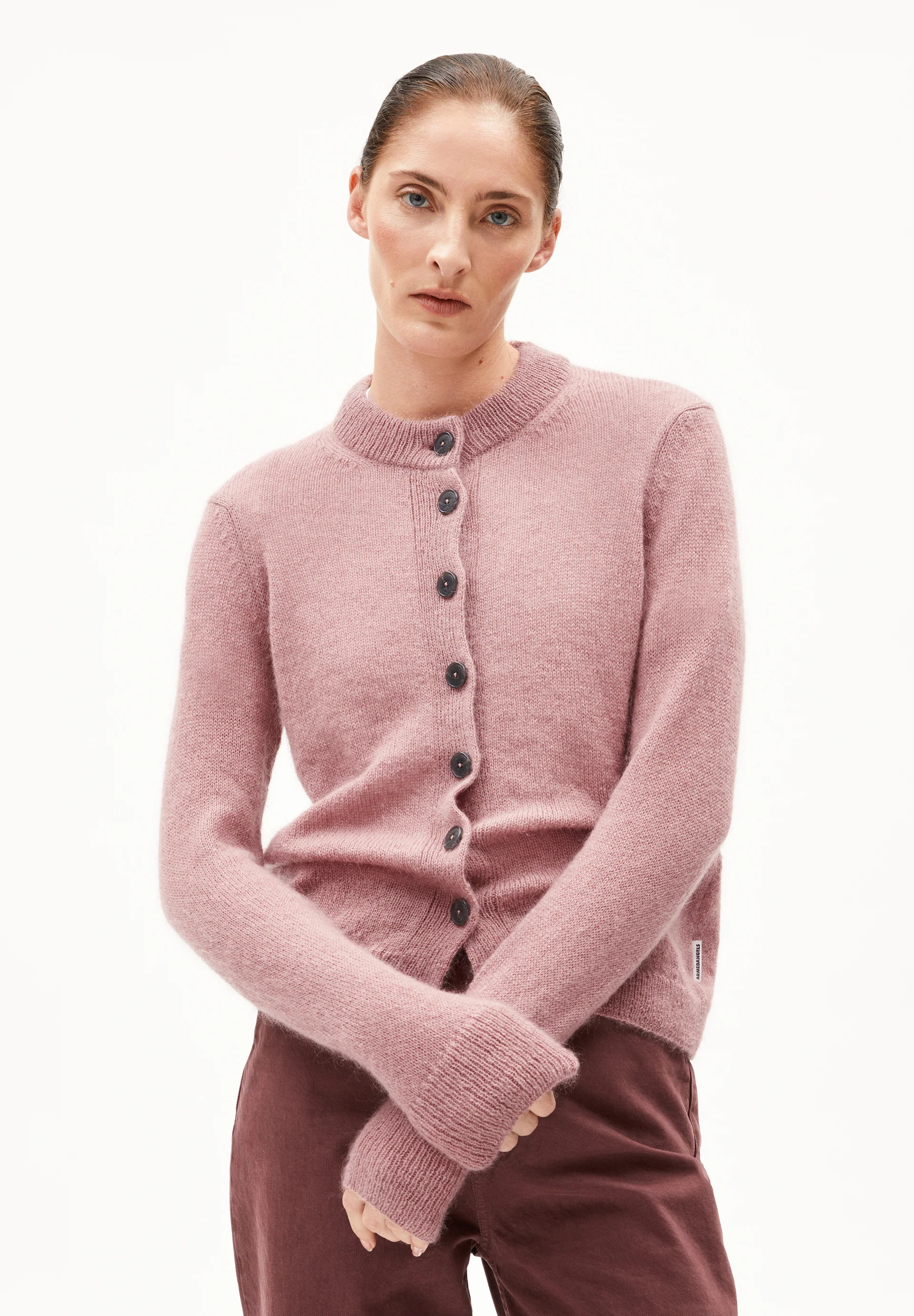 AMILDAA Cardigan made of Mohair Wool Mix