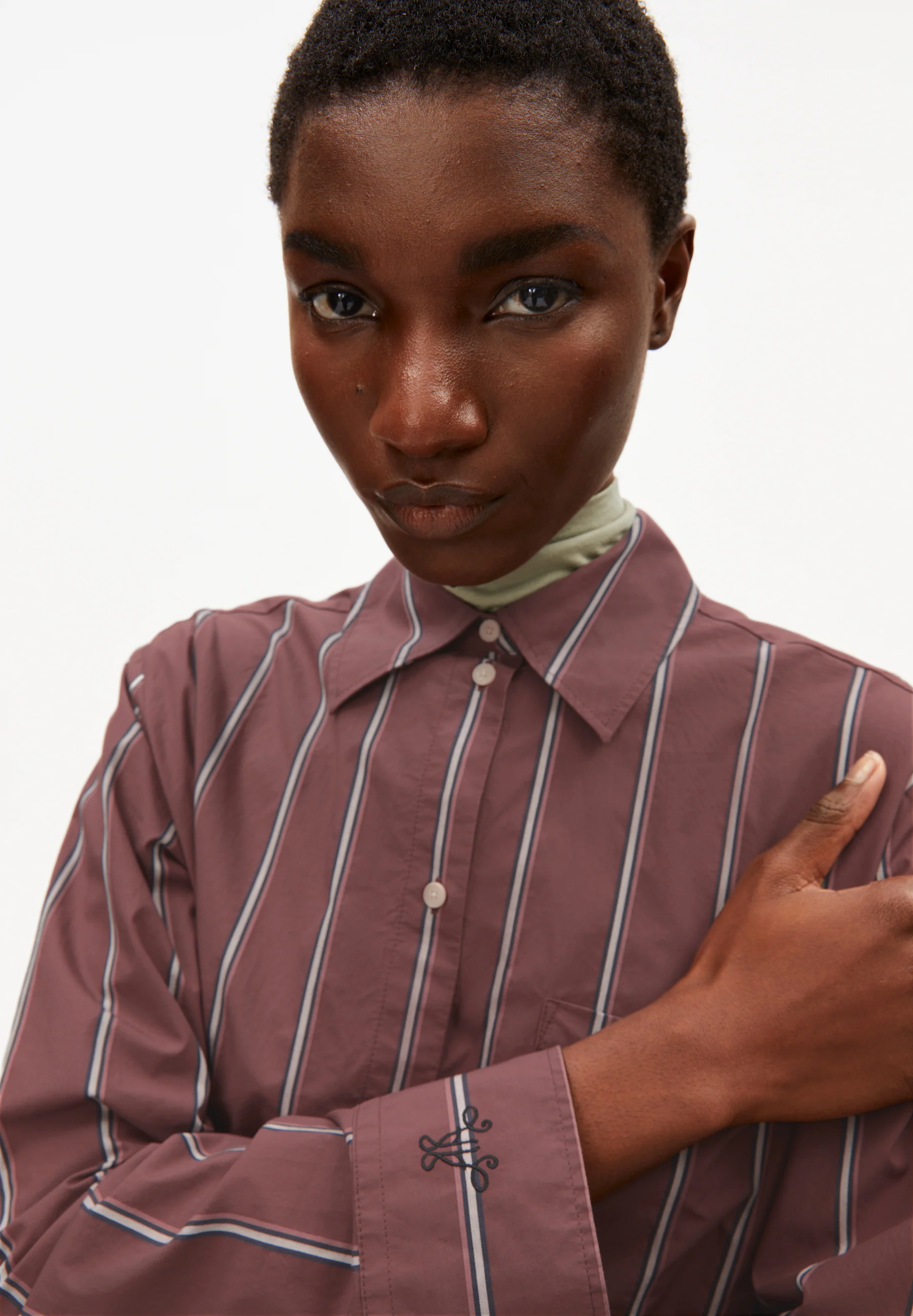 HALIAA STRIPED Blouse from organic cotton