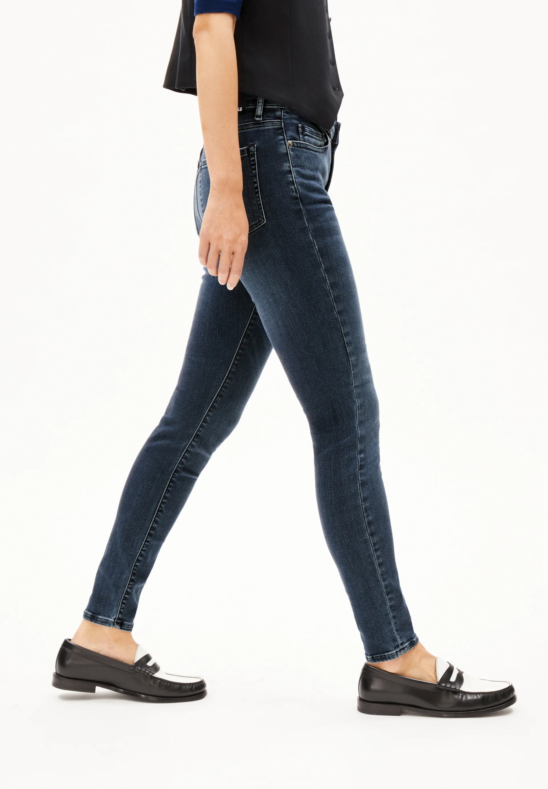 TILLAA Skinny Jeans Mid Waist Organic Cotton Mix X-Stretch