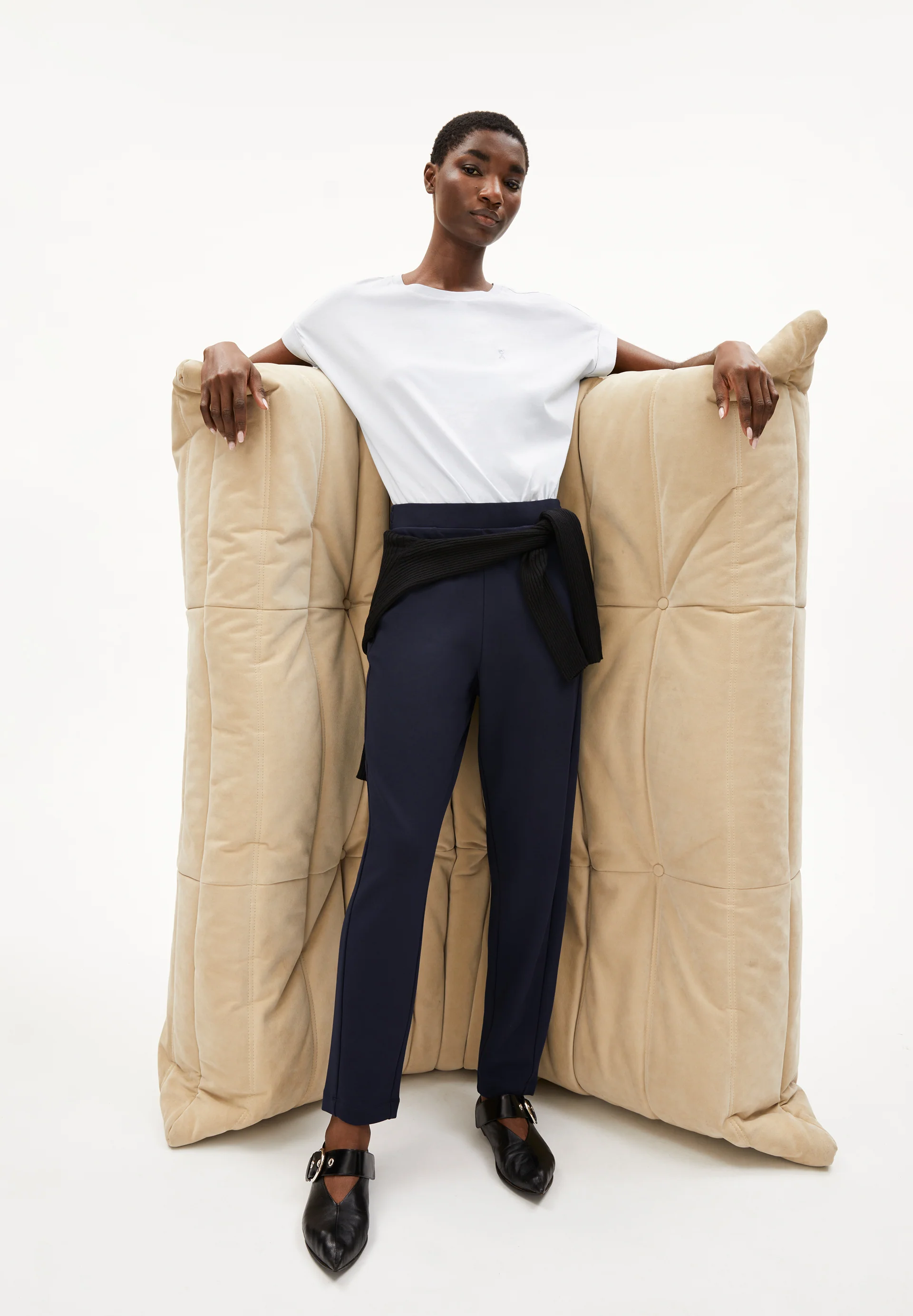 MAGDAALENA Jersey Pants made of LENZING™ ECOVERO™ Viscose Mix