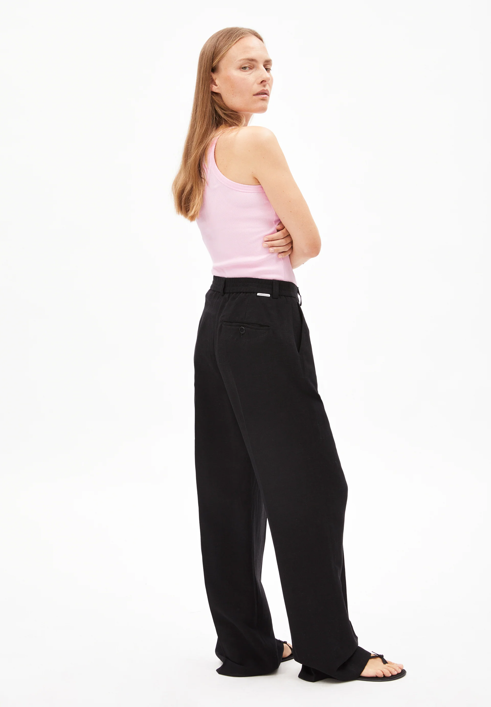 NUMAALI LINO Woven Pants made of Linen-Mix