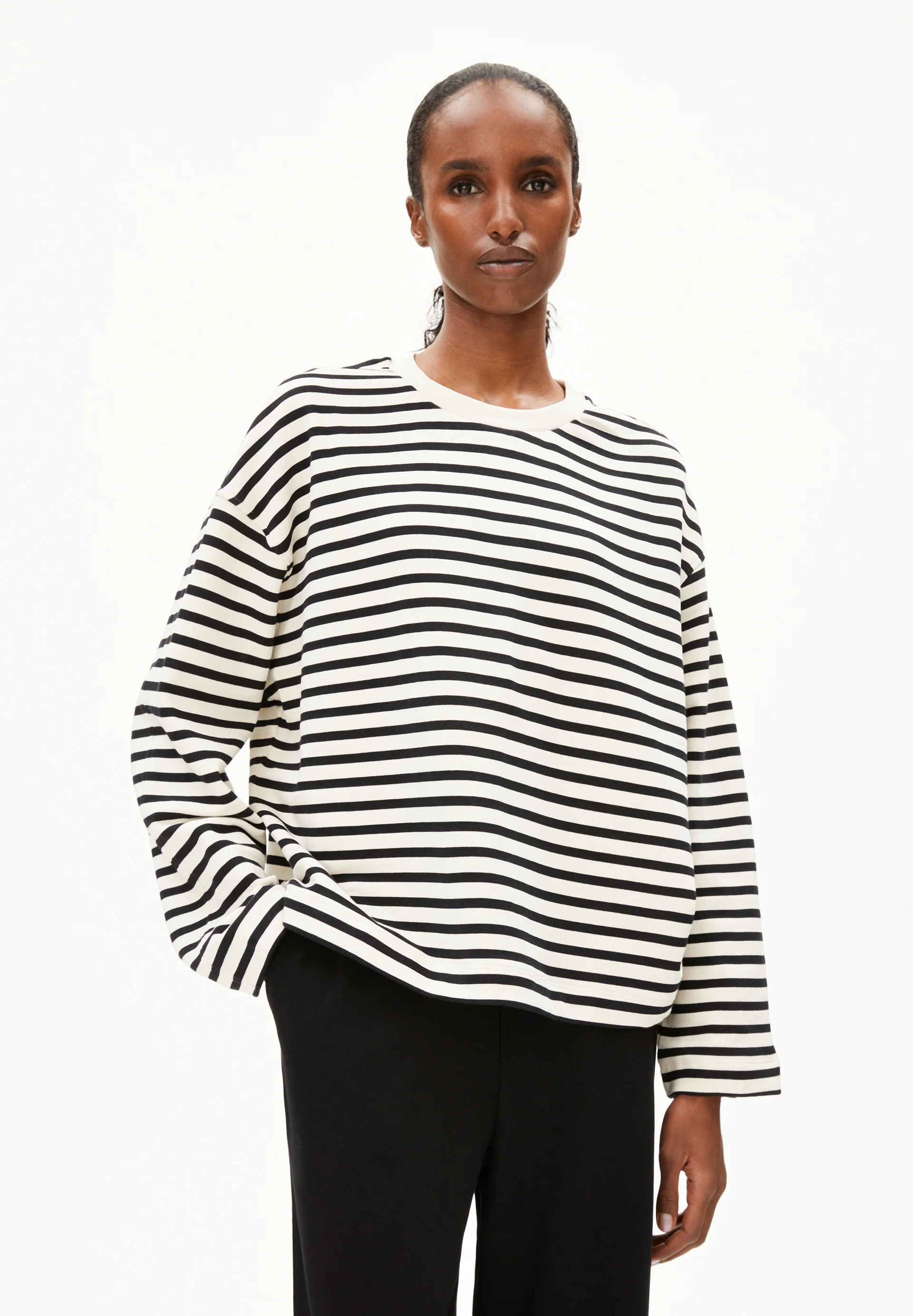FRANKAA MAARLEN STRIPE Sweatshirt from organic cotton