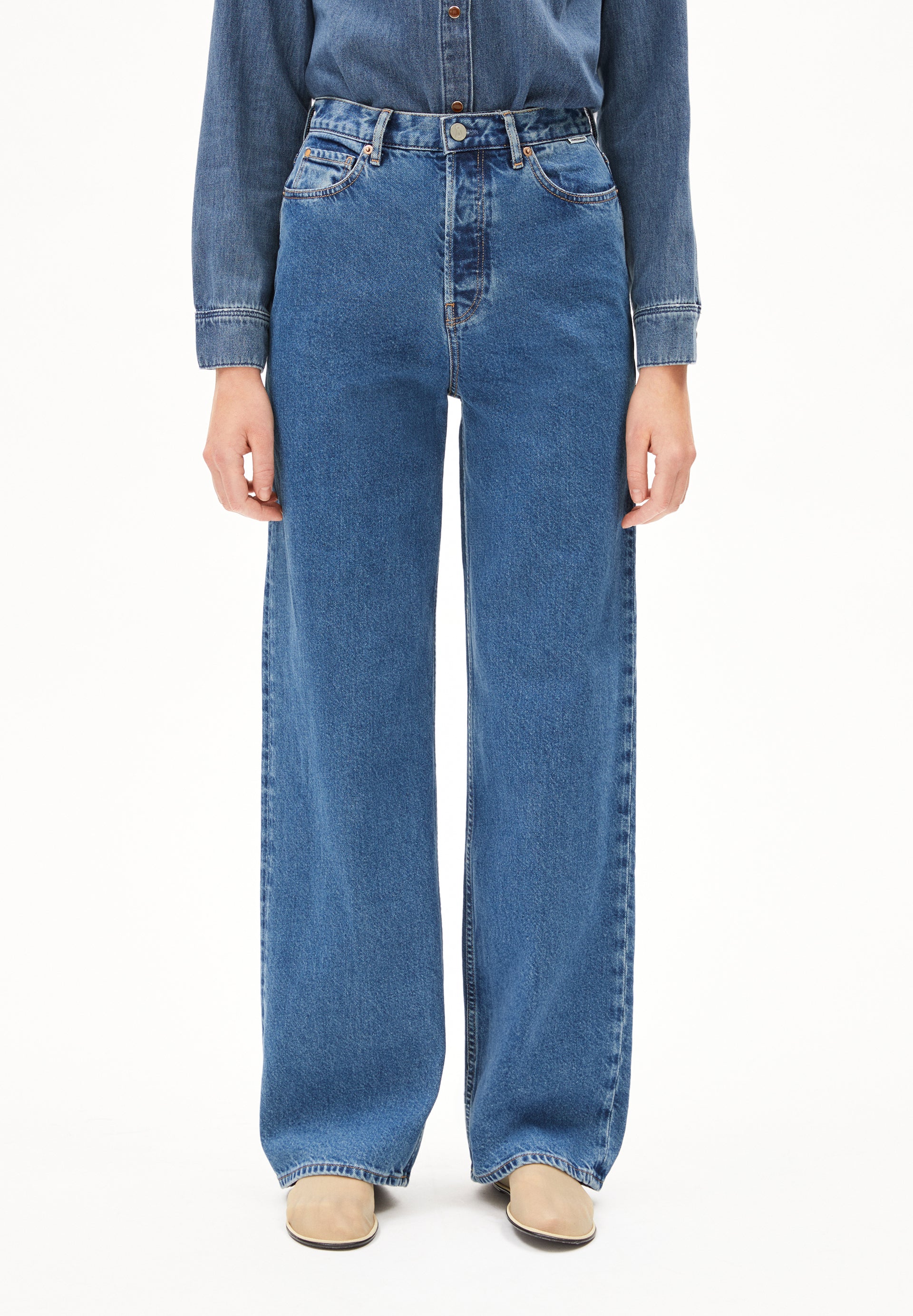 ENIJAA Wide Jeans recycled Cotton