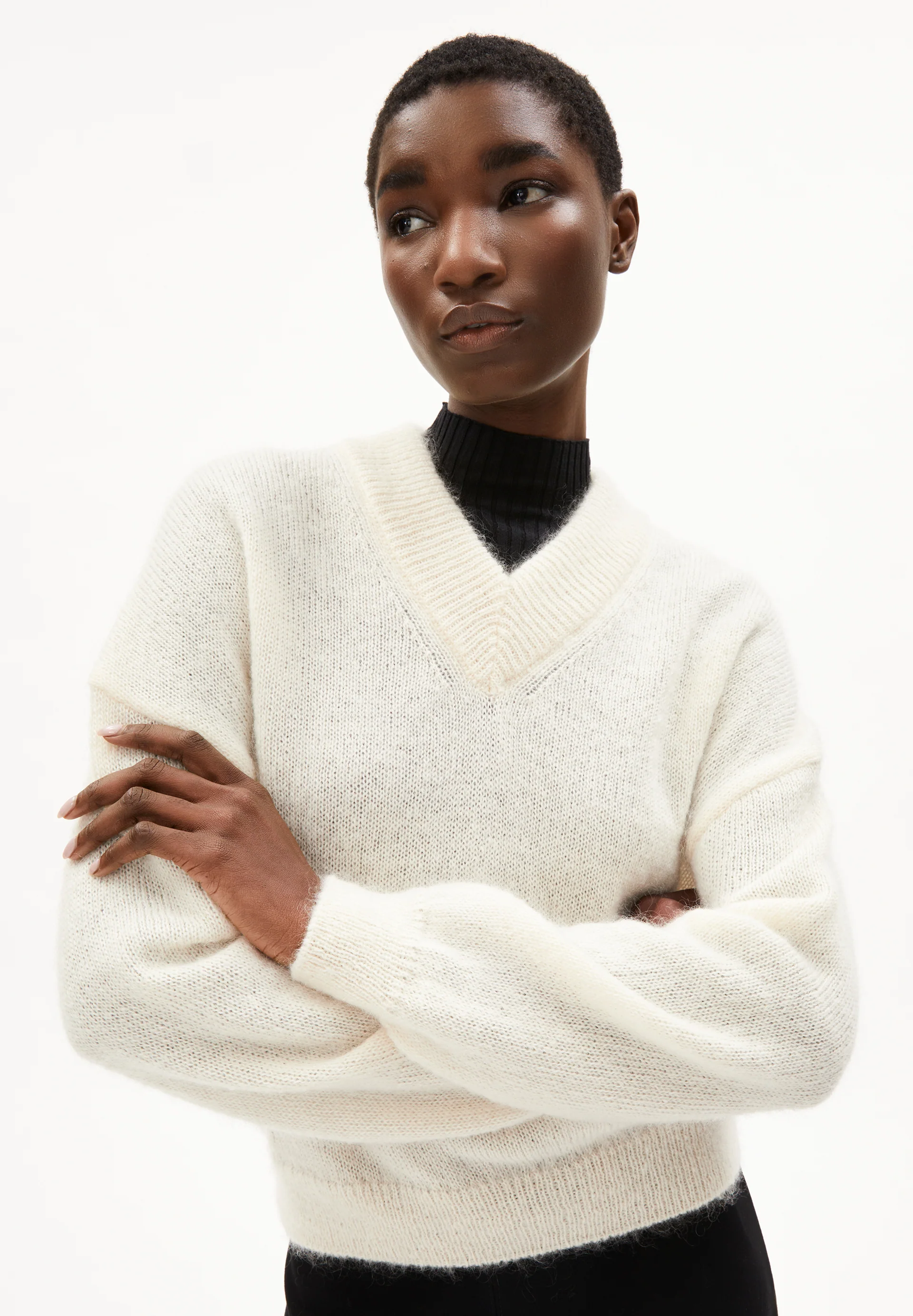 ALBASAA MOHAIR Sweater Oversized Fit made of Mohair Wool Mix
