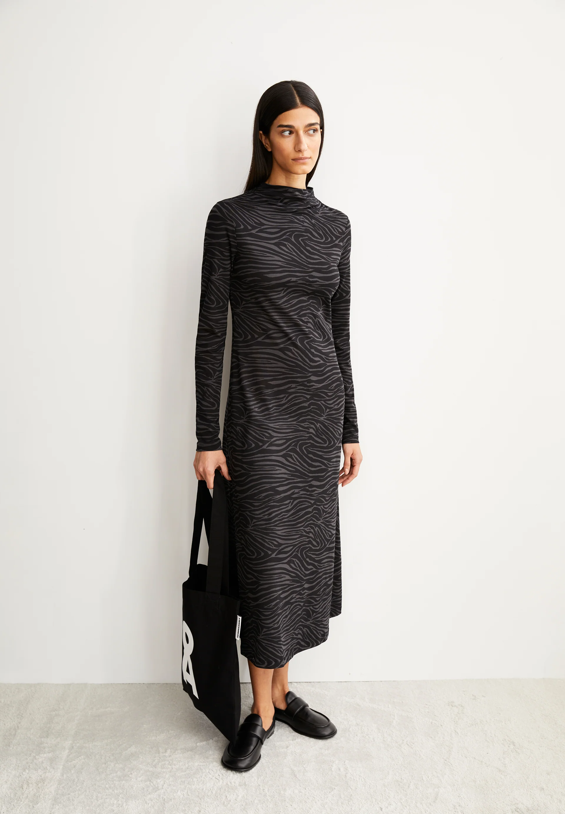 DAILIMAA ZEBRARAA Jersey dress made from an organic cotton blend