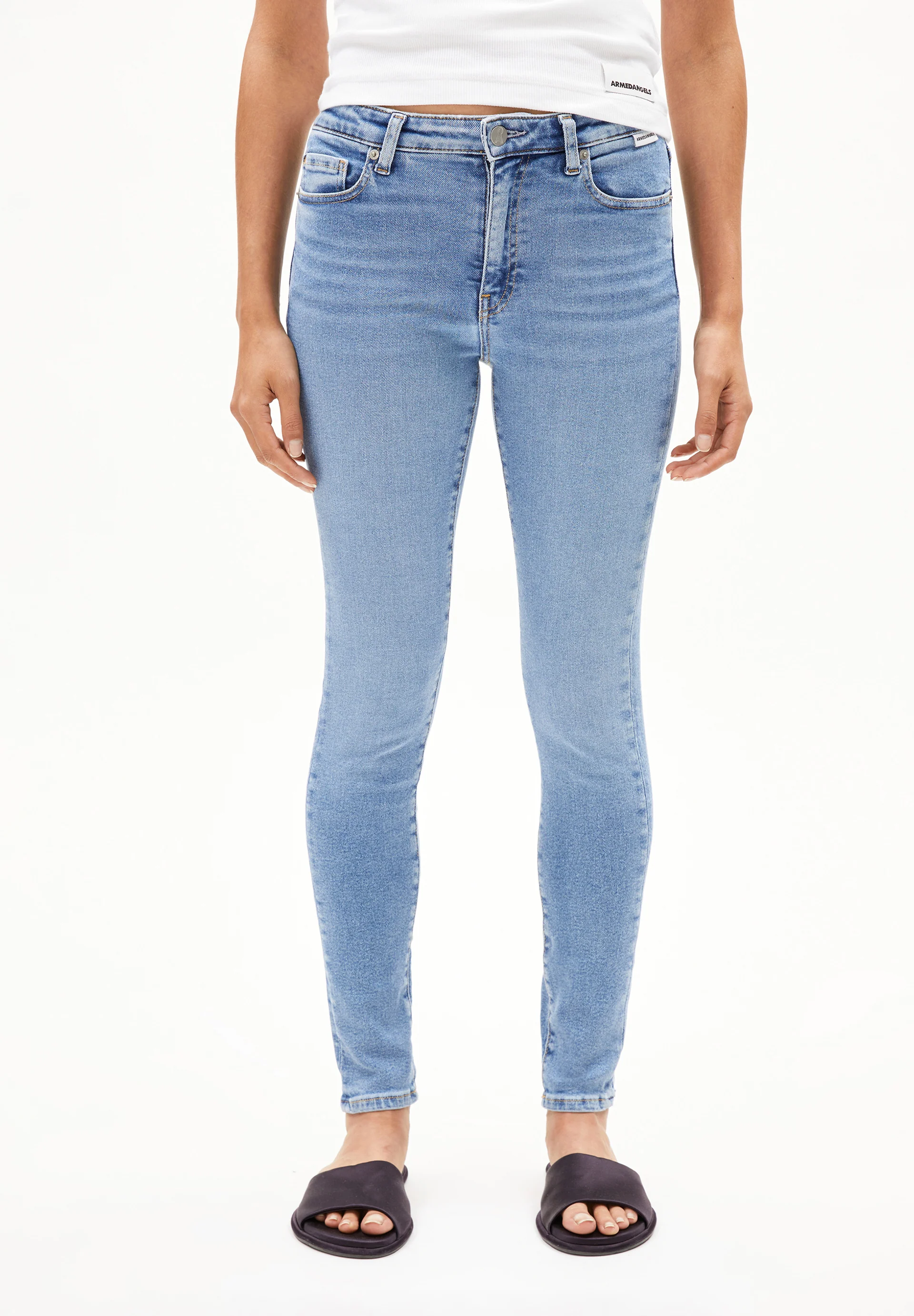 TILLAA Skinny Jeans Mid Waist Organic Cotton Mix X-Stretch