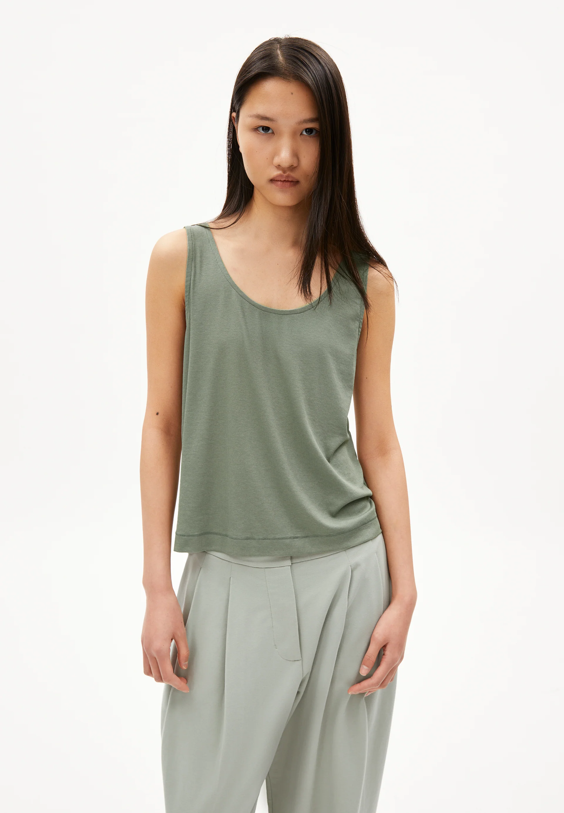 MINAAMI Rib-Top made of TENCEL™ Lyocell Mix