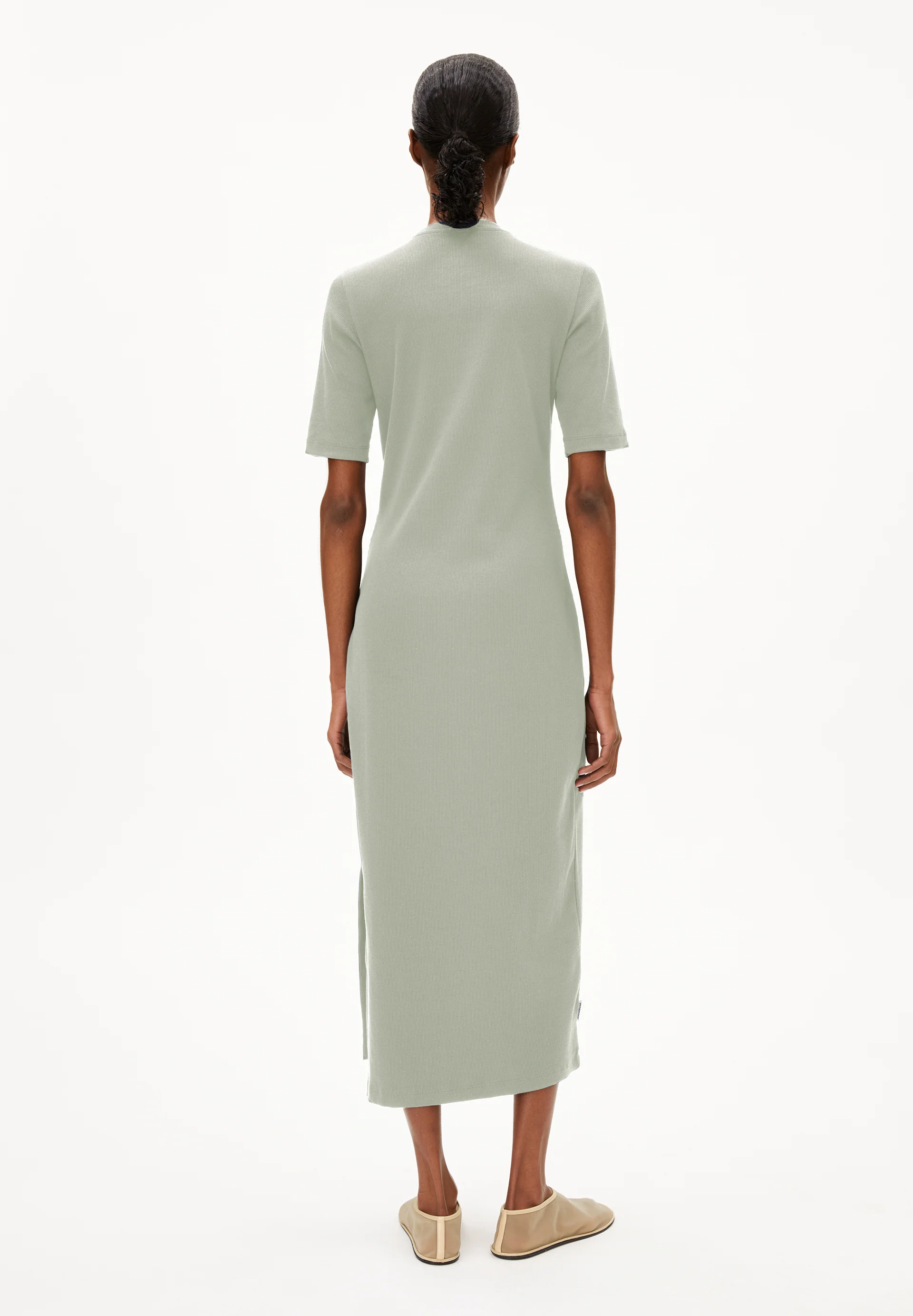 SEHAARAA Rib-Jersey Dress made of Organic Cotton Mix