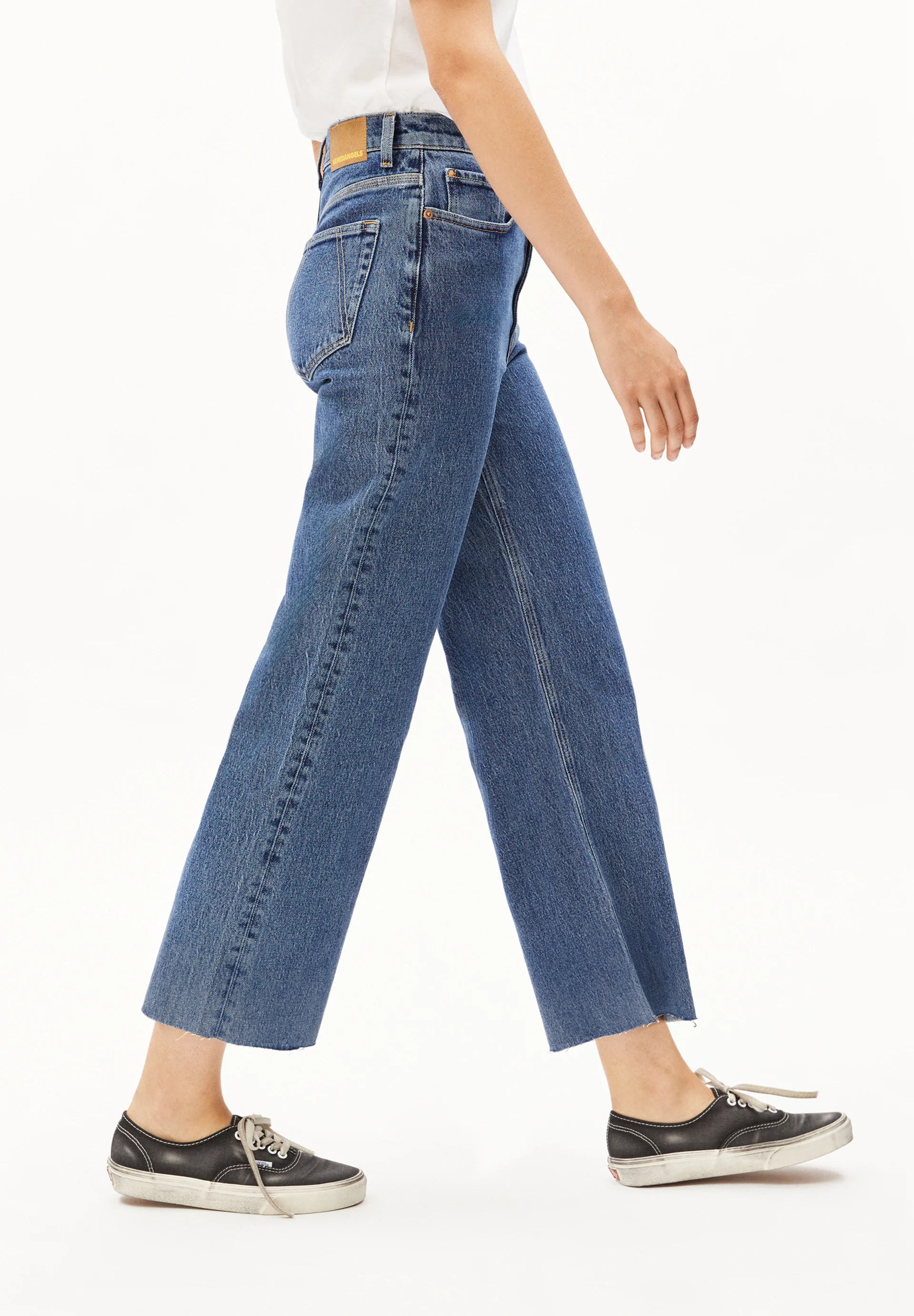 MURLIAA CROPPED WIDE JEAN Wide Jeans Organic Cotton Mix Comfort-Stretch