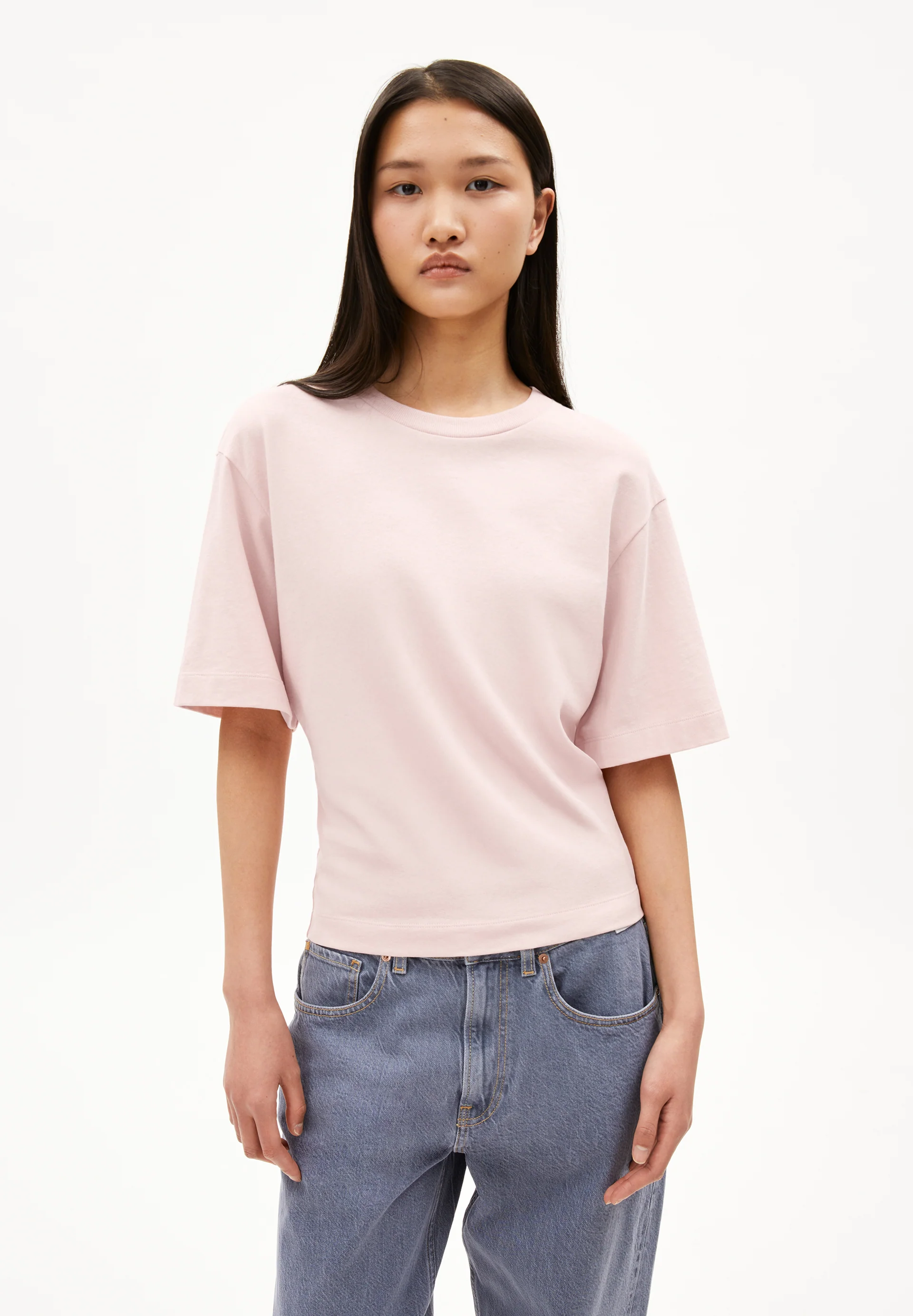 HERSILIAA Heavyweight T-Shirt made of Organic Cotton Mix