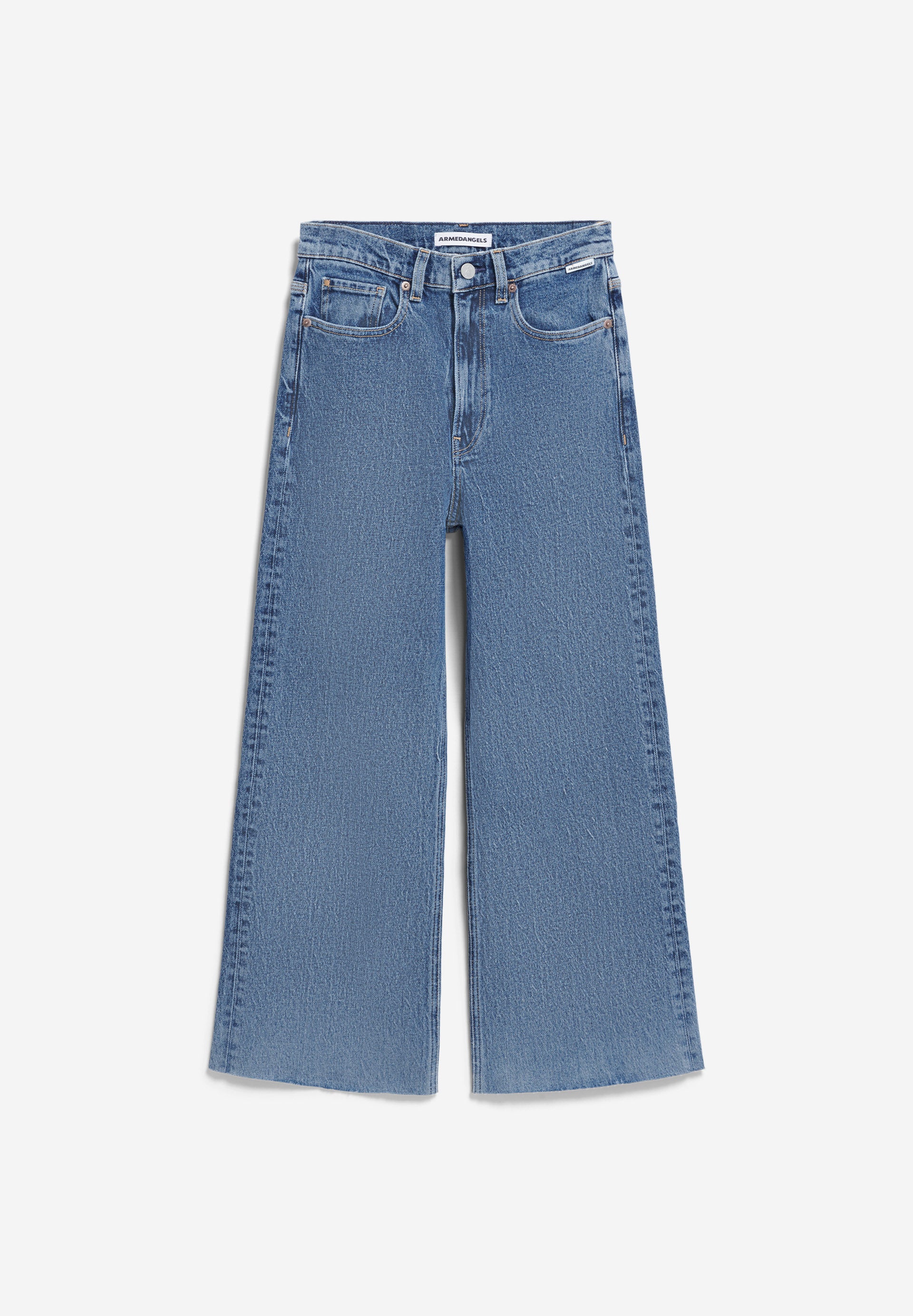 MURLIAA CROPPED WIDE JEAN Wide Jeans Organic Cotton Mix Comfort-Stretch