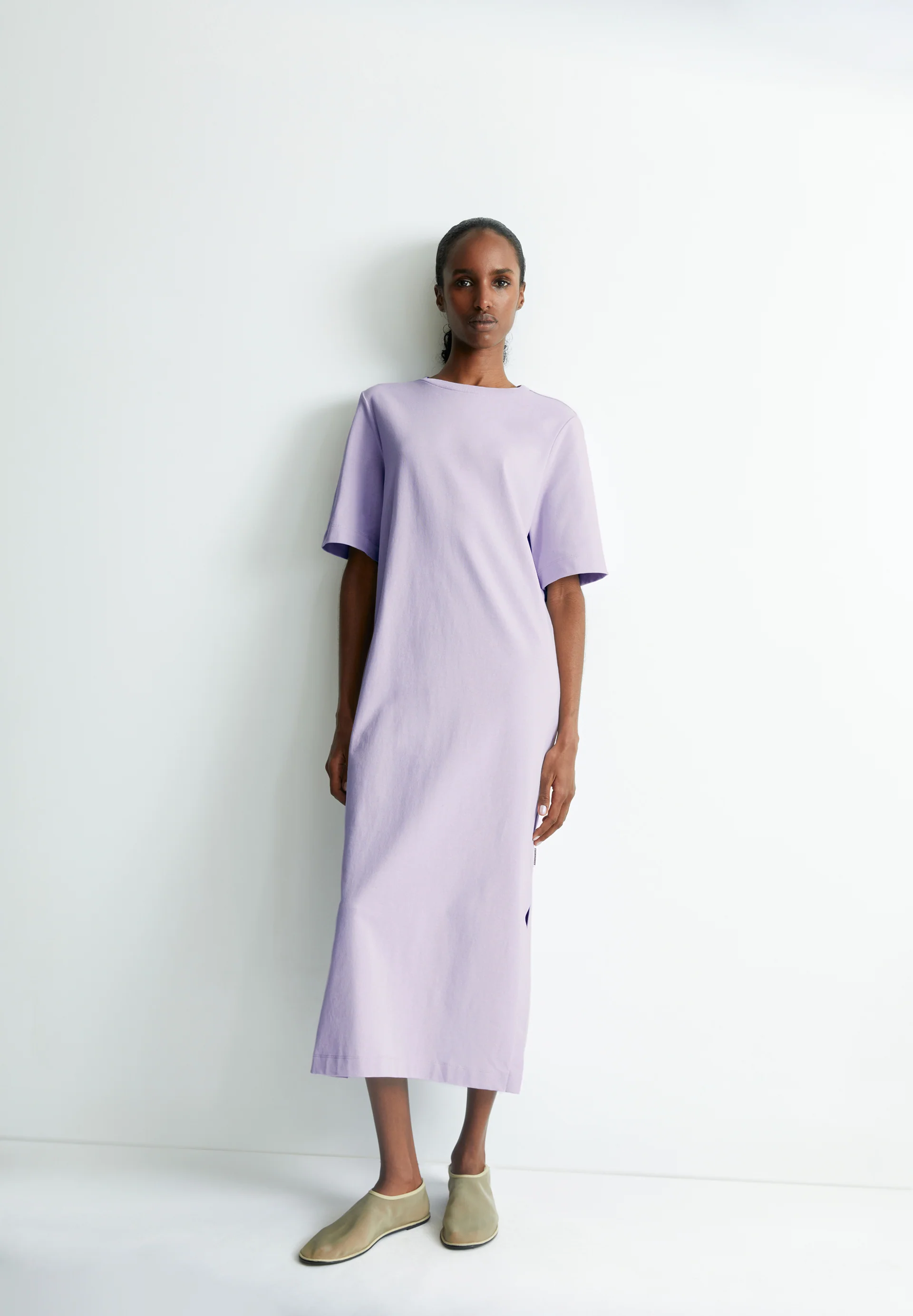 XELINAA JERSEY MIDI DRESS Heavyweight Jersey Dress made of recycled Cotton Mix