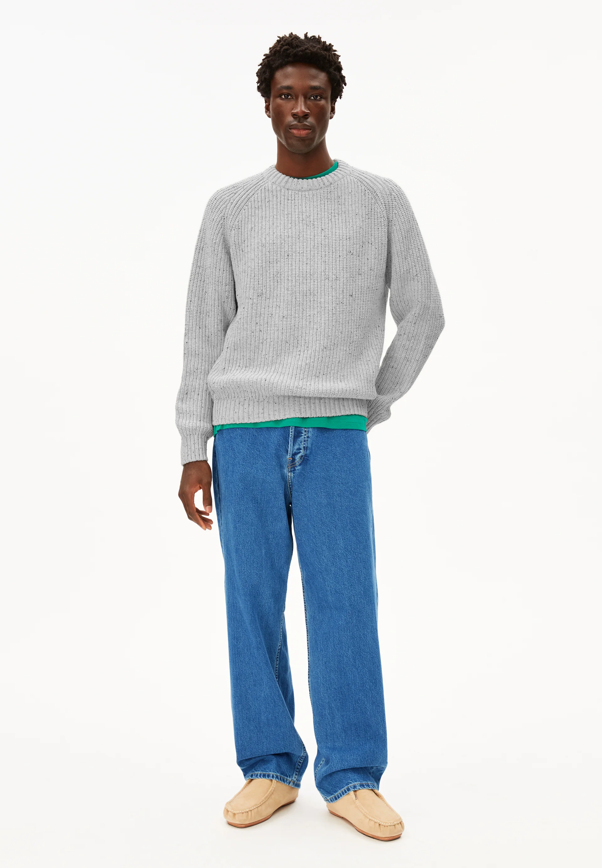 KIAANO TWEED Sweater made of recycled Organic Wool Mix