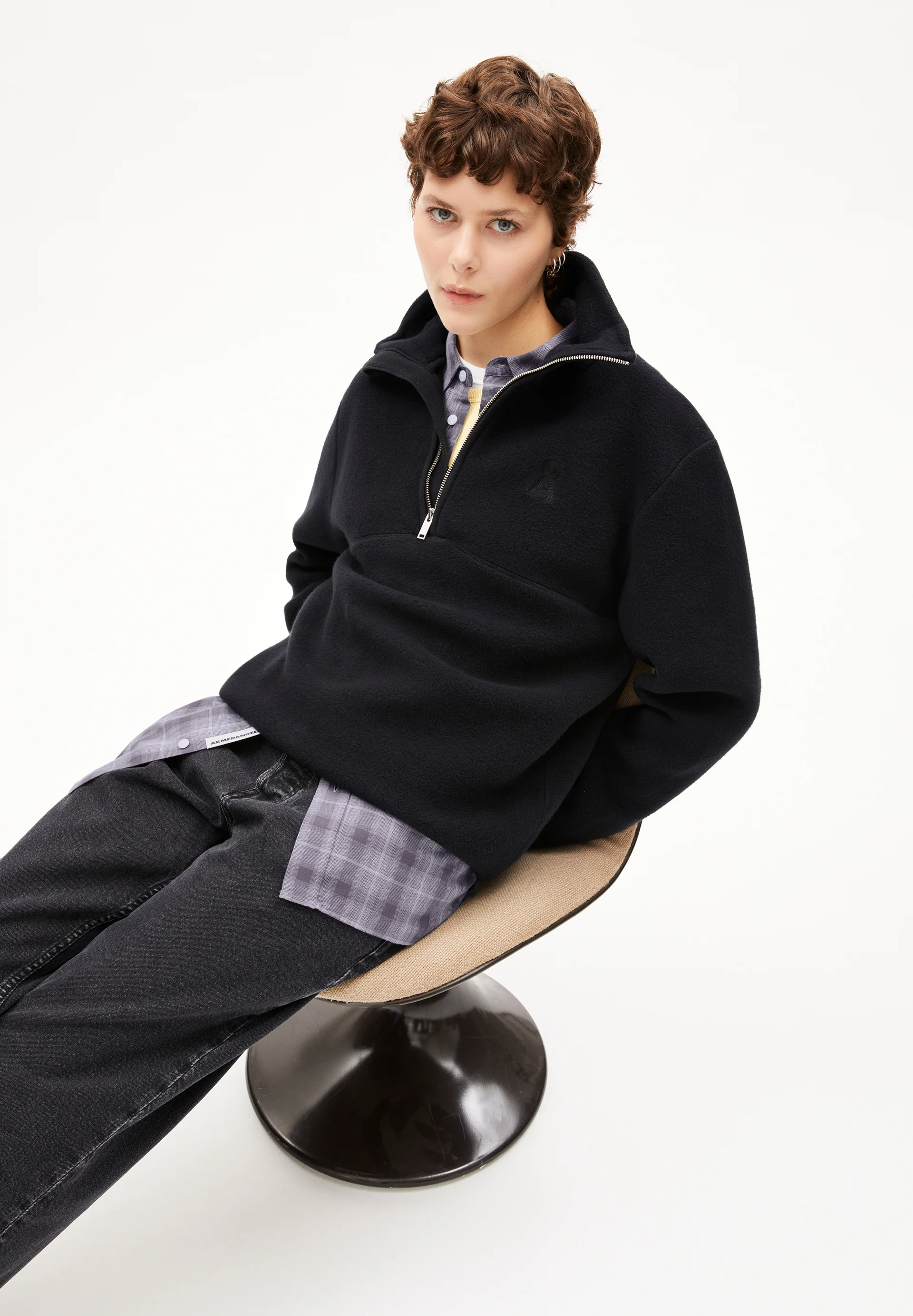 HAARLEENAA COTTON FLEECE Fleece-Sweatshirt made of Organic Cotton