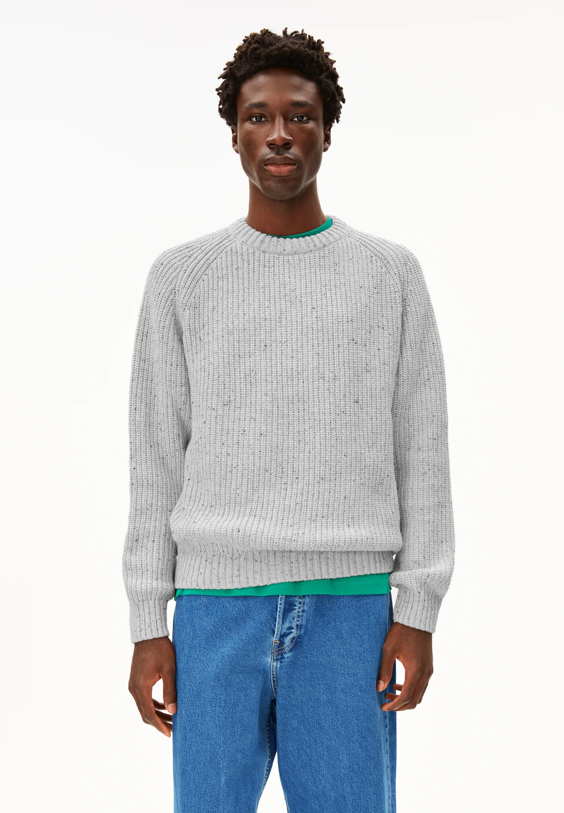 KIAANO TWEED Sweater made of recycled Organic Wool Mix