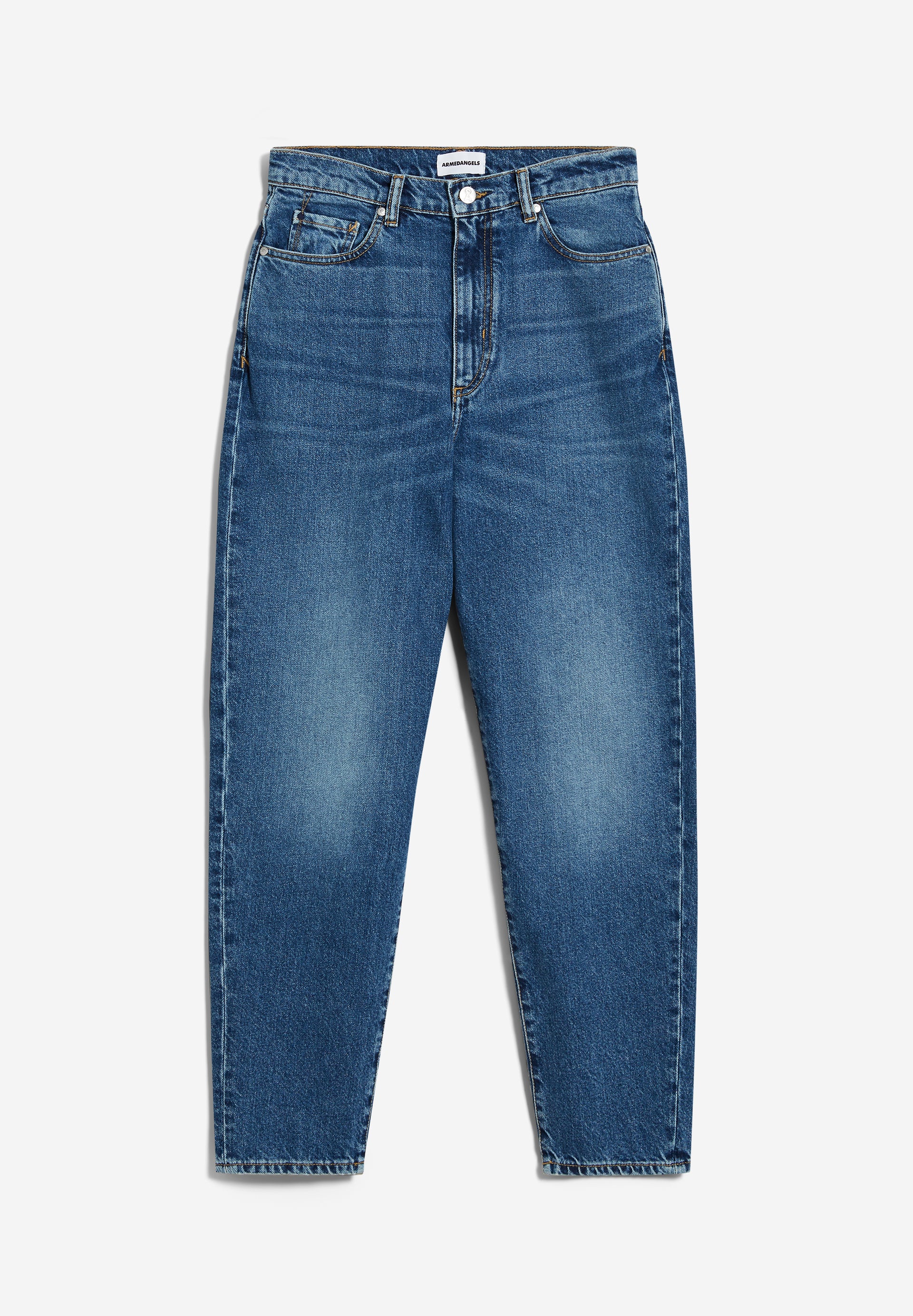 MAIRAA Jeans Mom Fit High Waist Ankle recycled Cotton Non-Stretch