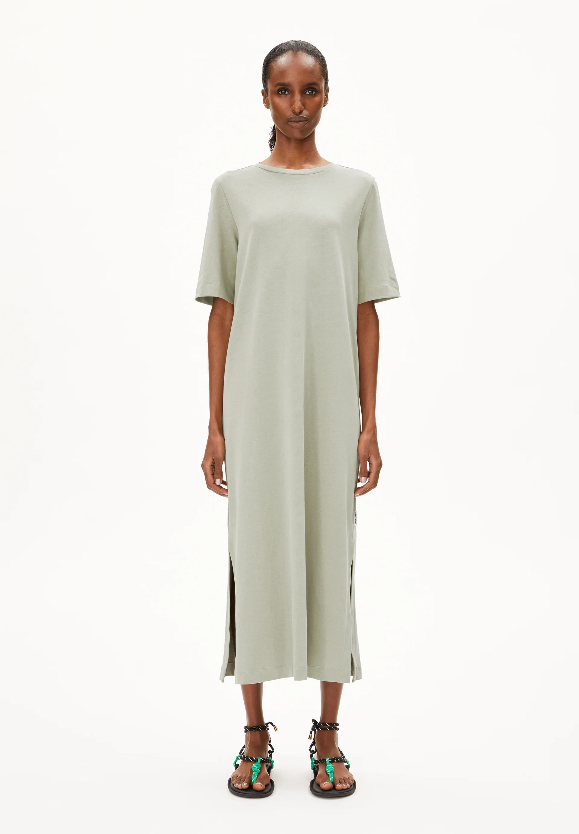XELINAA JERSEY MIDI DRESS Heavyweight Jersey Dress made of recycled Cotton Mix