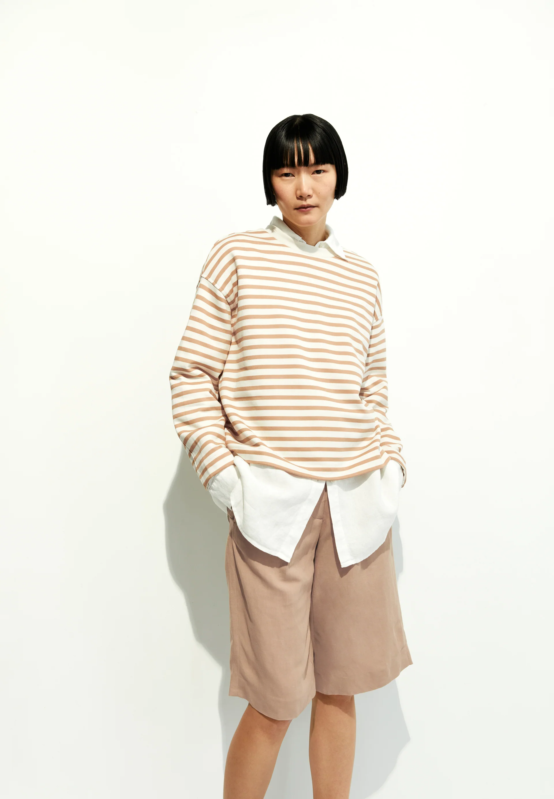 NAMAAL LINO Shorts made of Linen Mix