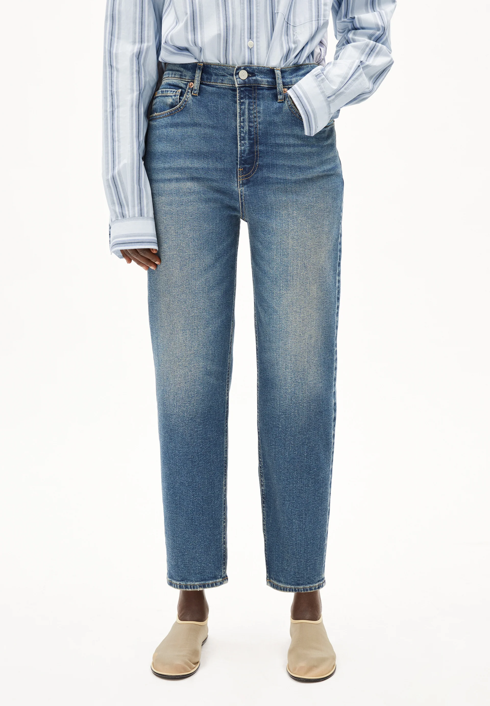 MAIRAA Mom Jeans recycled Cotton Mix Comfort Stretch