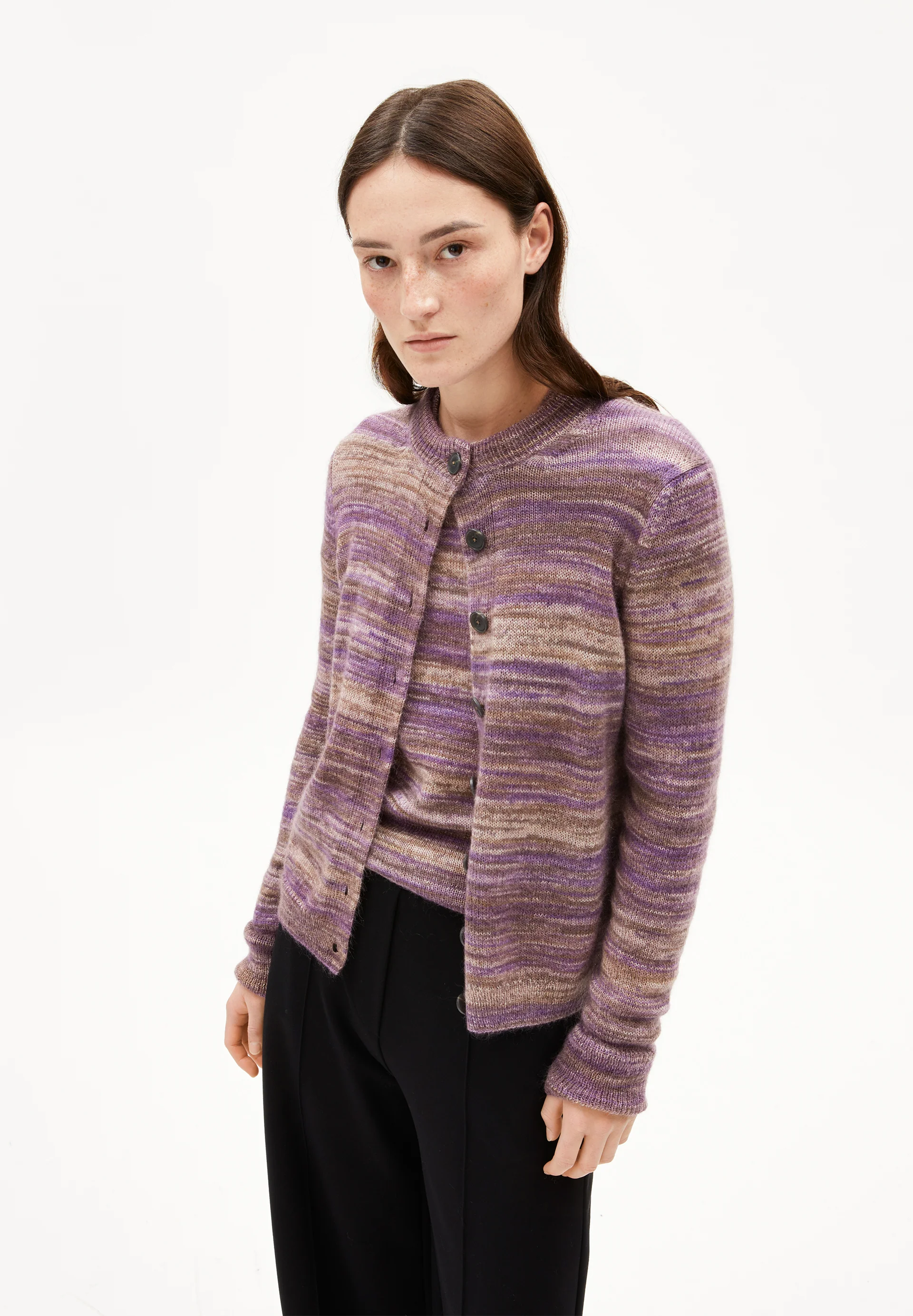 AMILDAA STAMPATO Cardigan made of Mohair Wool Mix