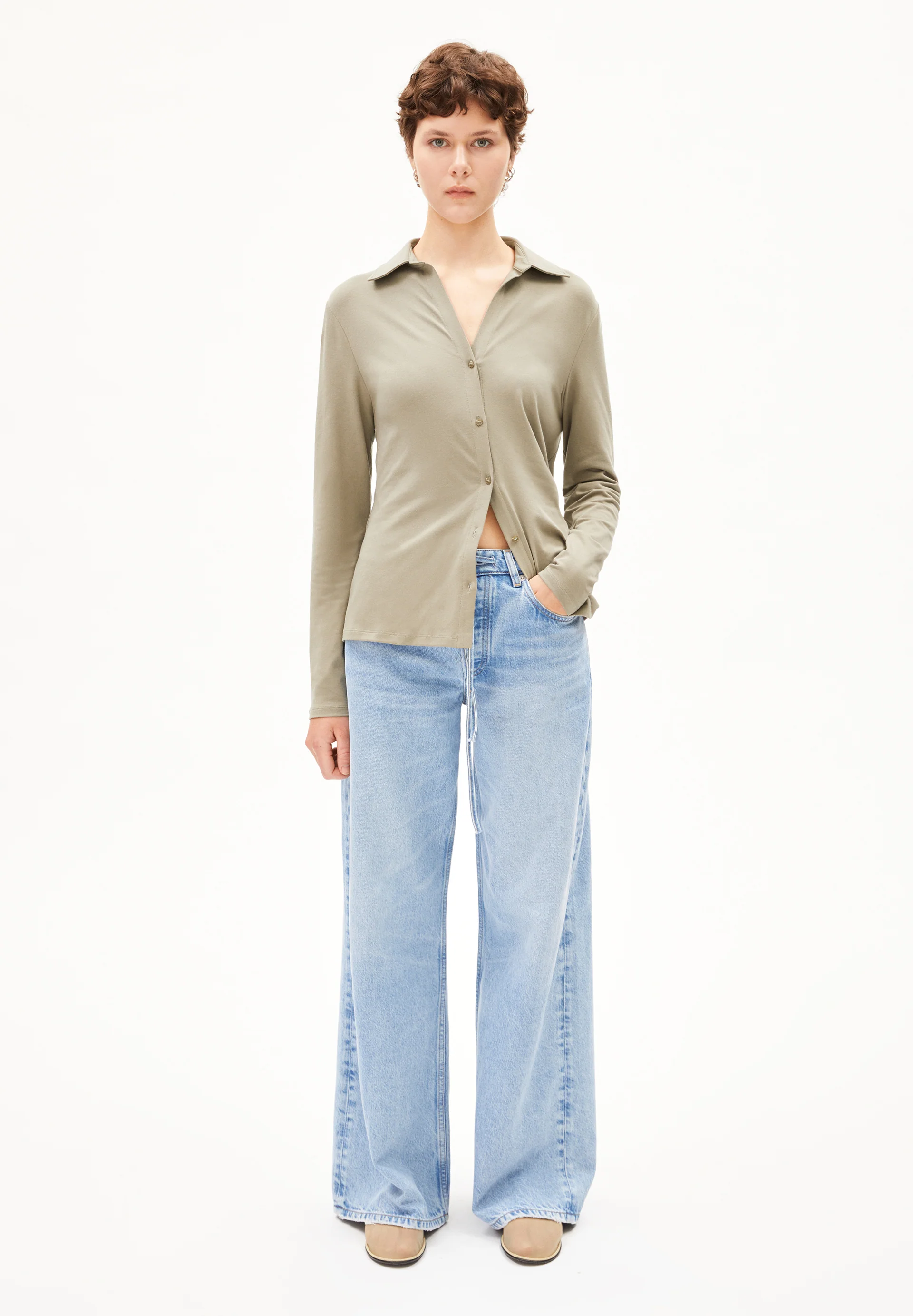 ASTRAEAAS WIDE JEAN Wide Jeans Organic Cotton Mix