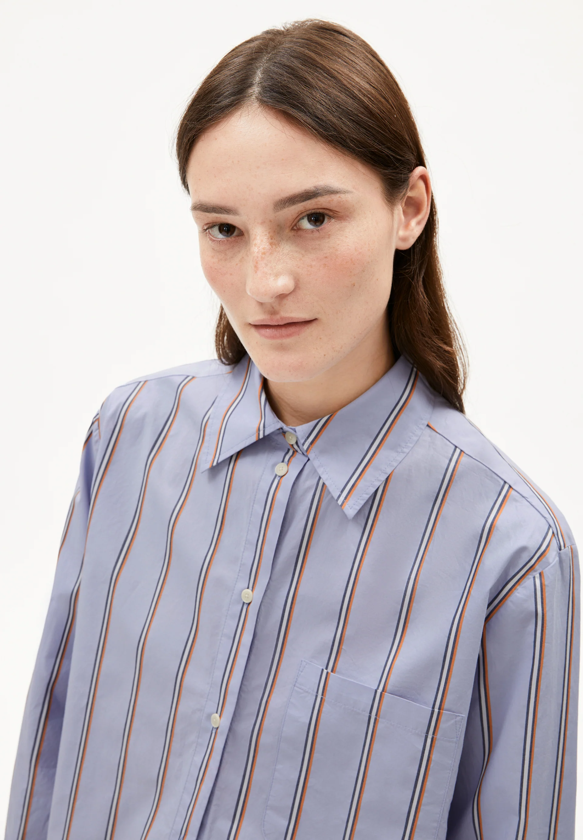 HALIAA STRIPED Blouse from organic cotton