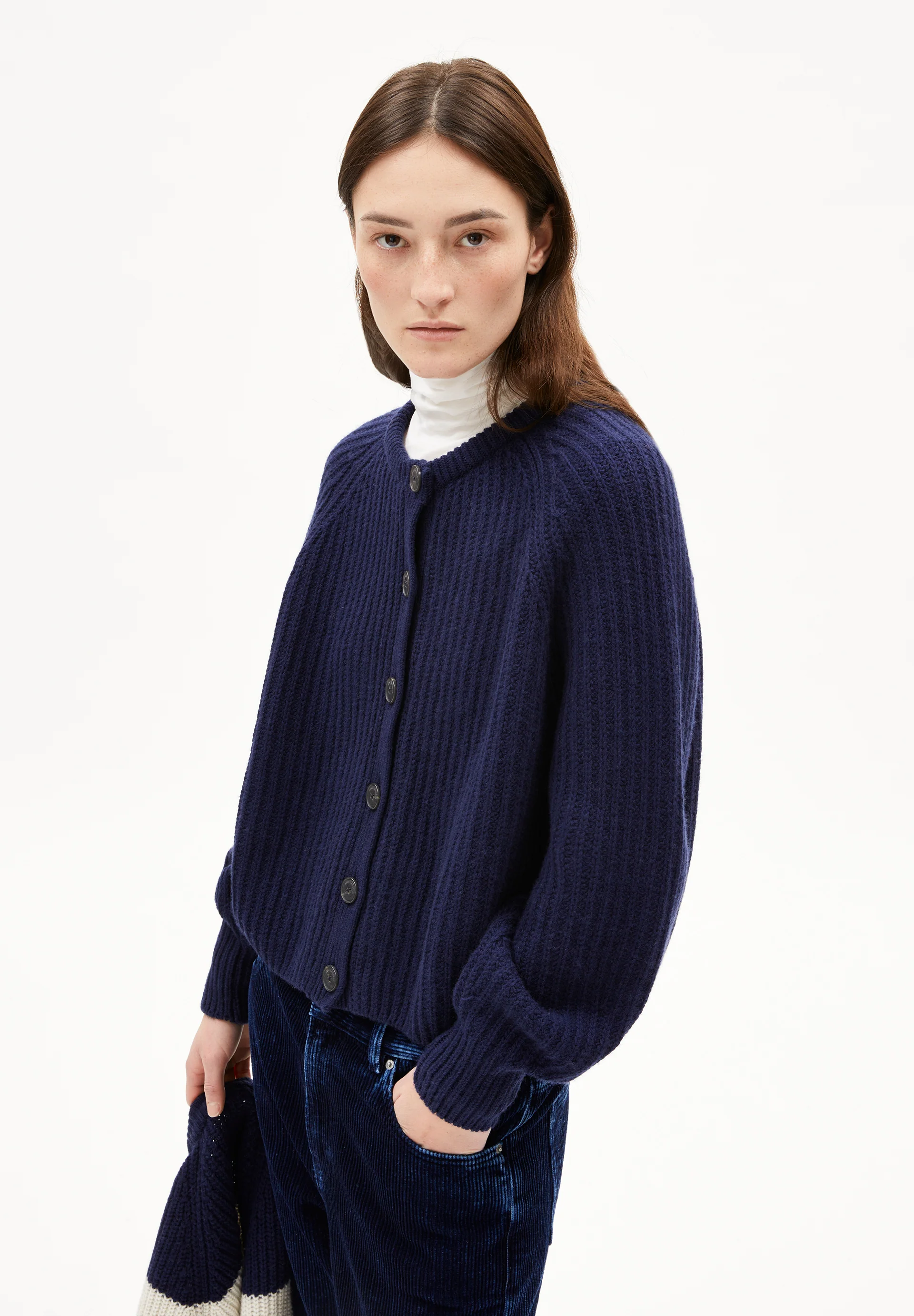 SELMAA Cardigan made of Organic Wool Mix
